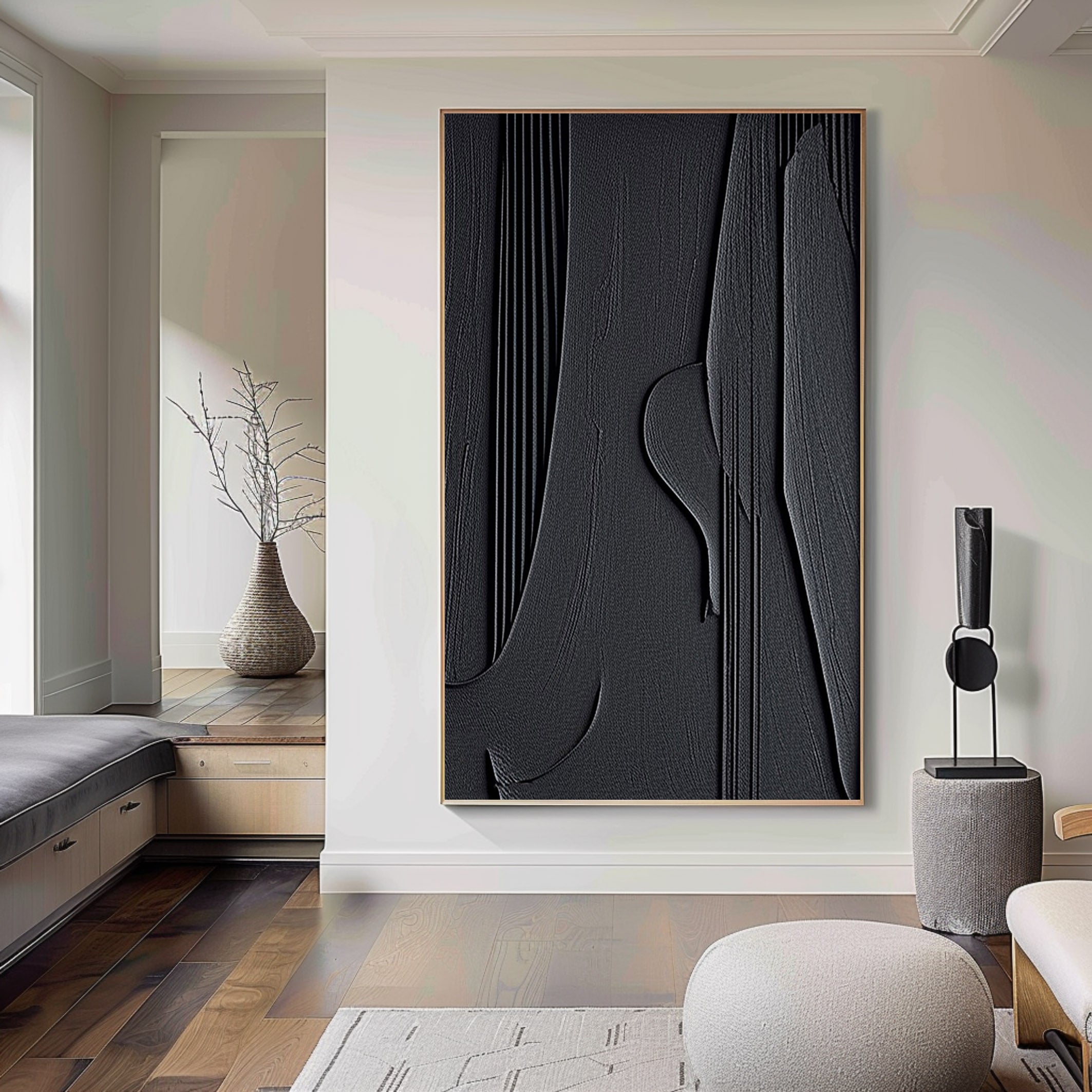 Black Minimalist  Painting #BM 005