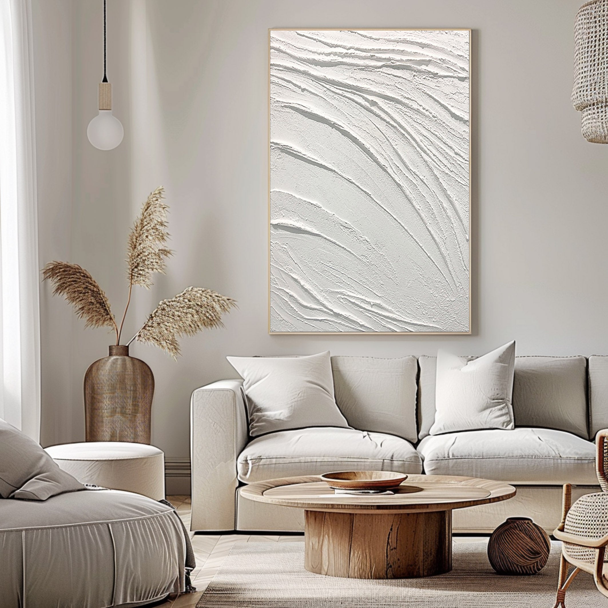 White Minimalist Painting #WM 007