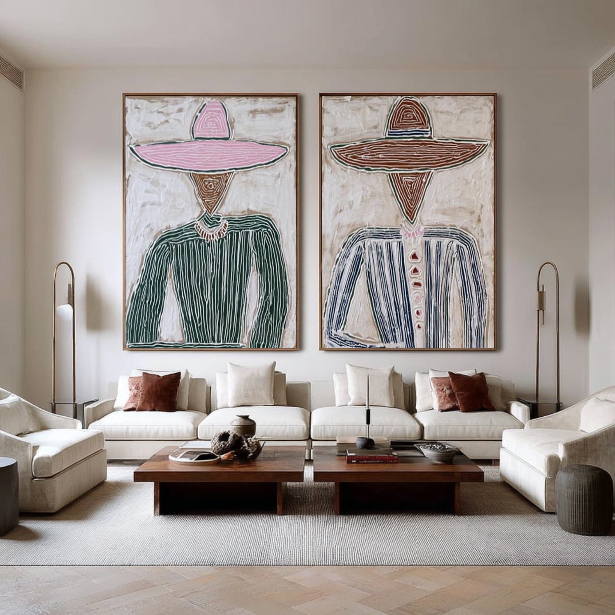 Large Abstract Couple Portrait #MRA 035