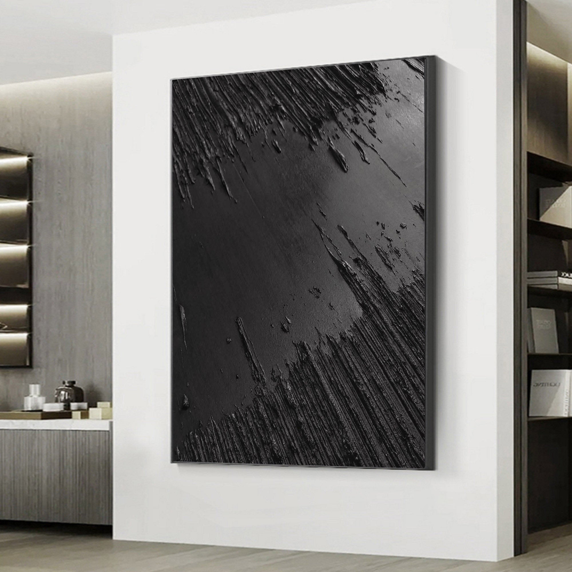 Black Minimalist Painting #BM 035