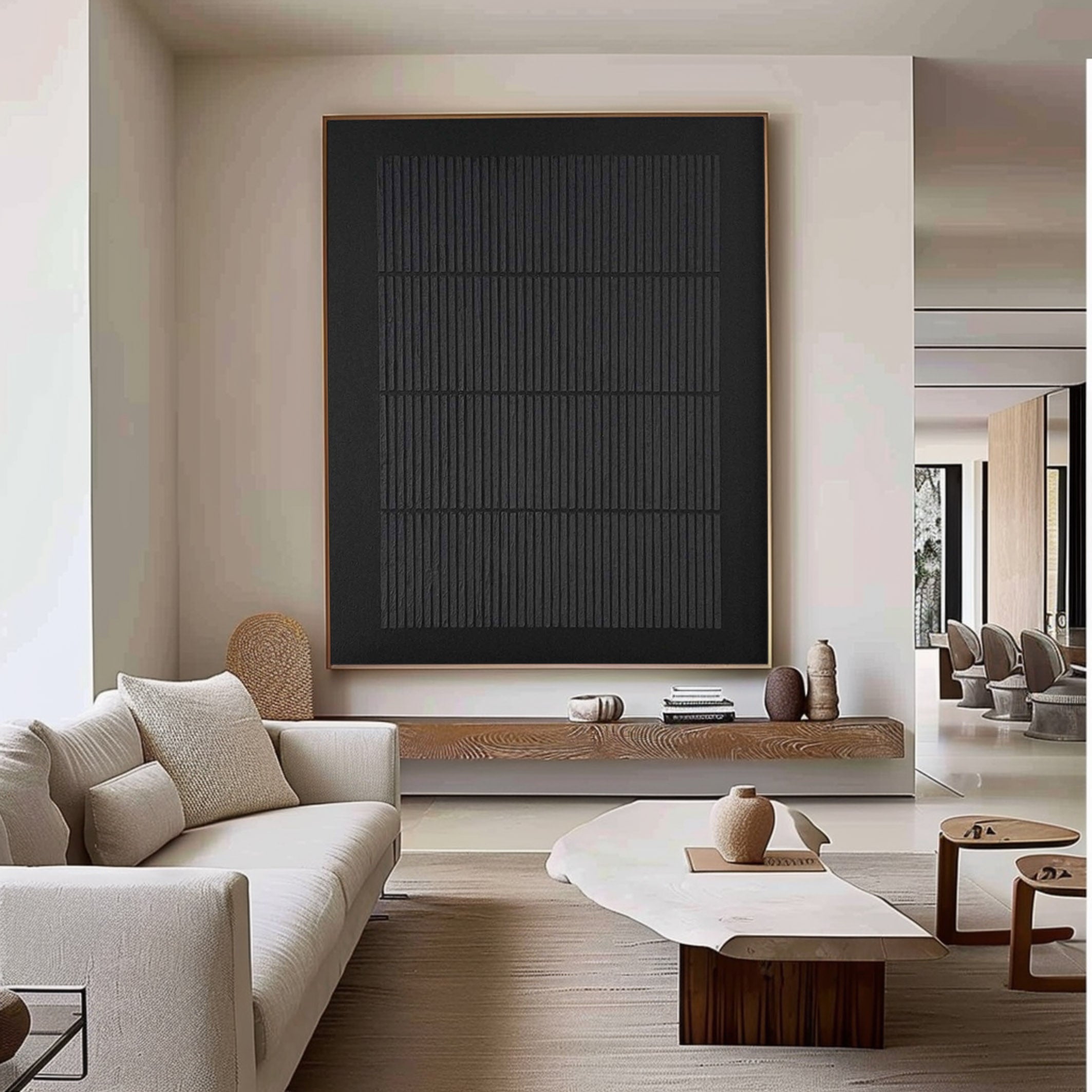 Black Minimalist Painting #BM 008