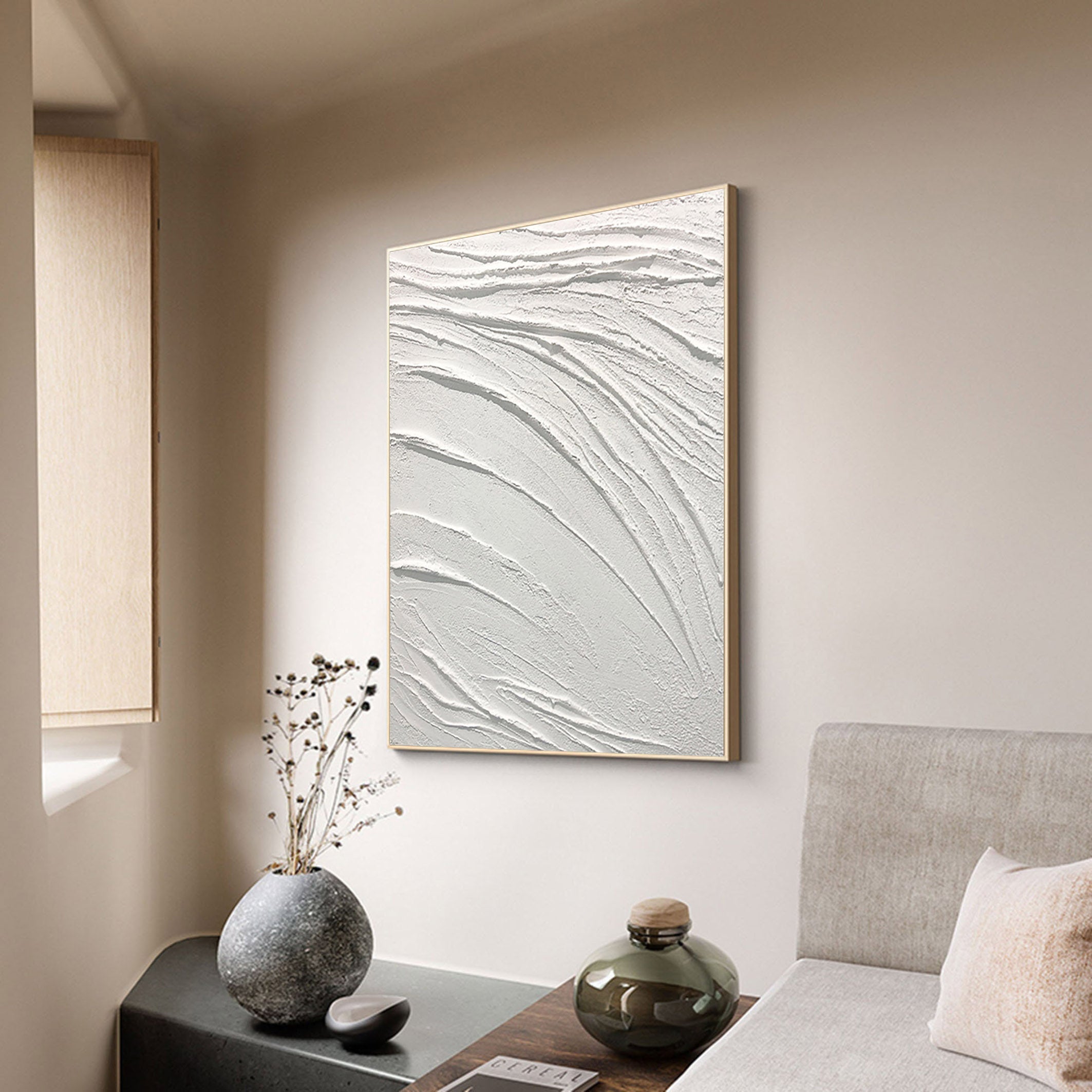 White Minimalist Painting #WM 007