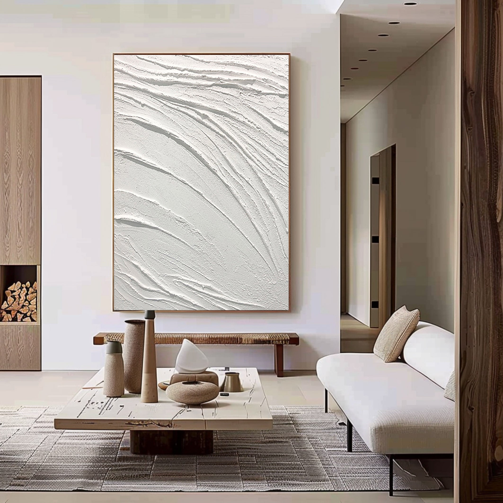 White Minimalist Painting #WM 007