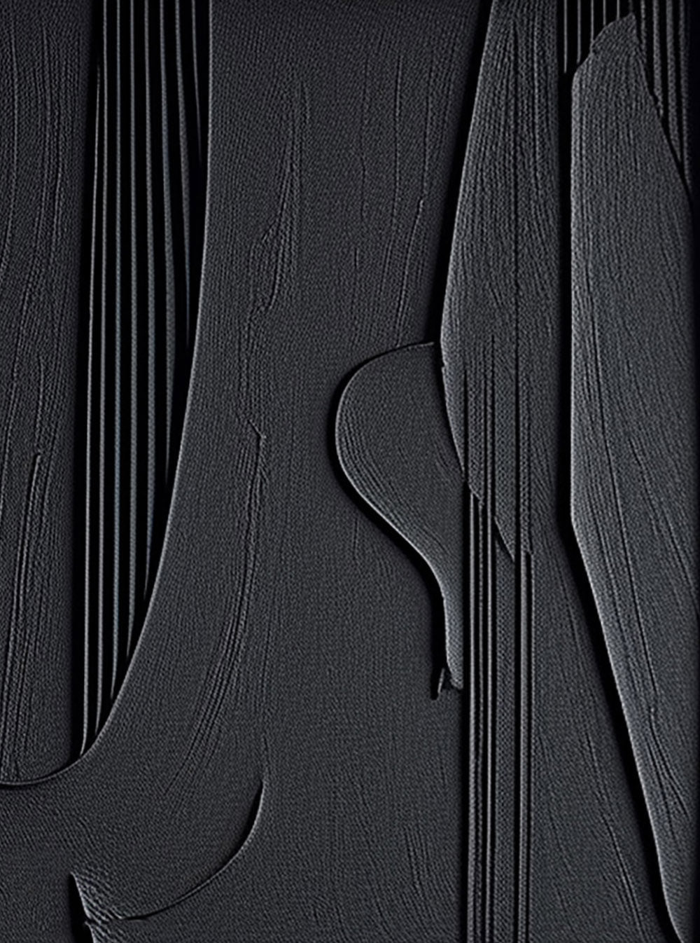 Black Minimalist  Painting #BM 005