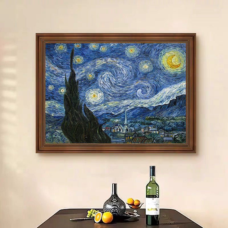 The Starry Night, After Van Gogh, Contemporary Wall Art #BGA 079