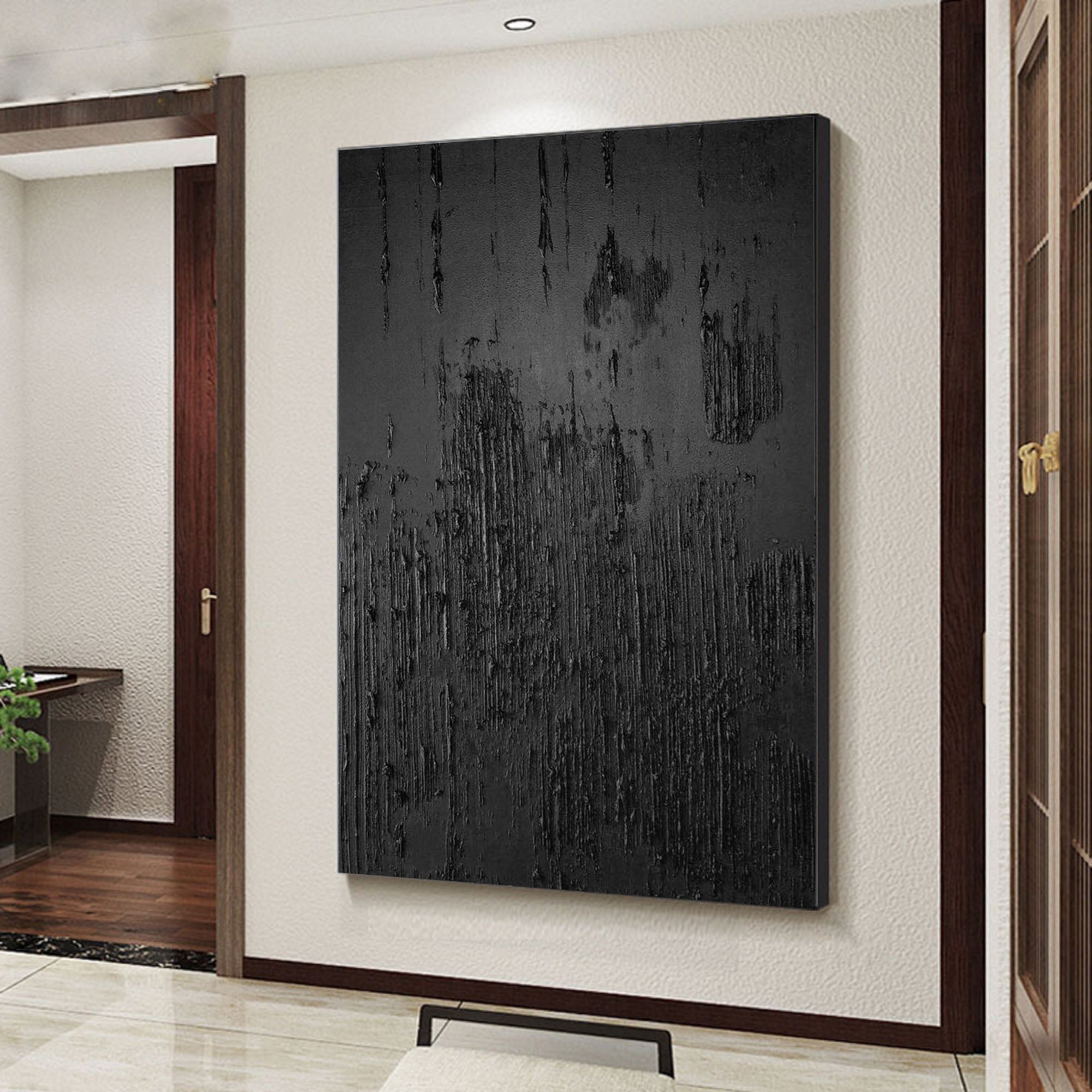 Black Minimalist Painting #BM 032