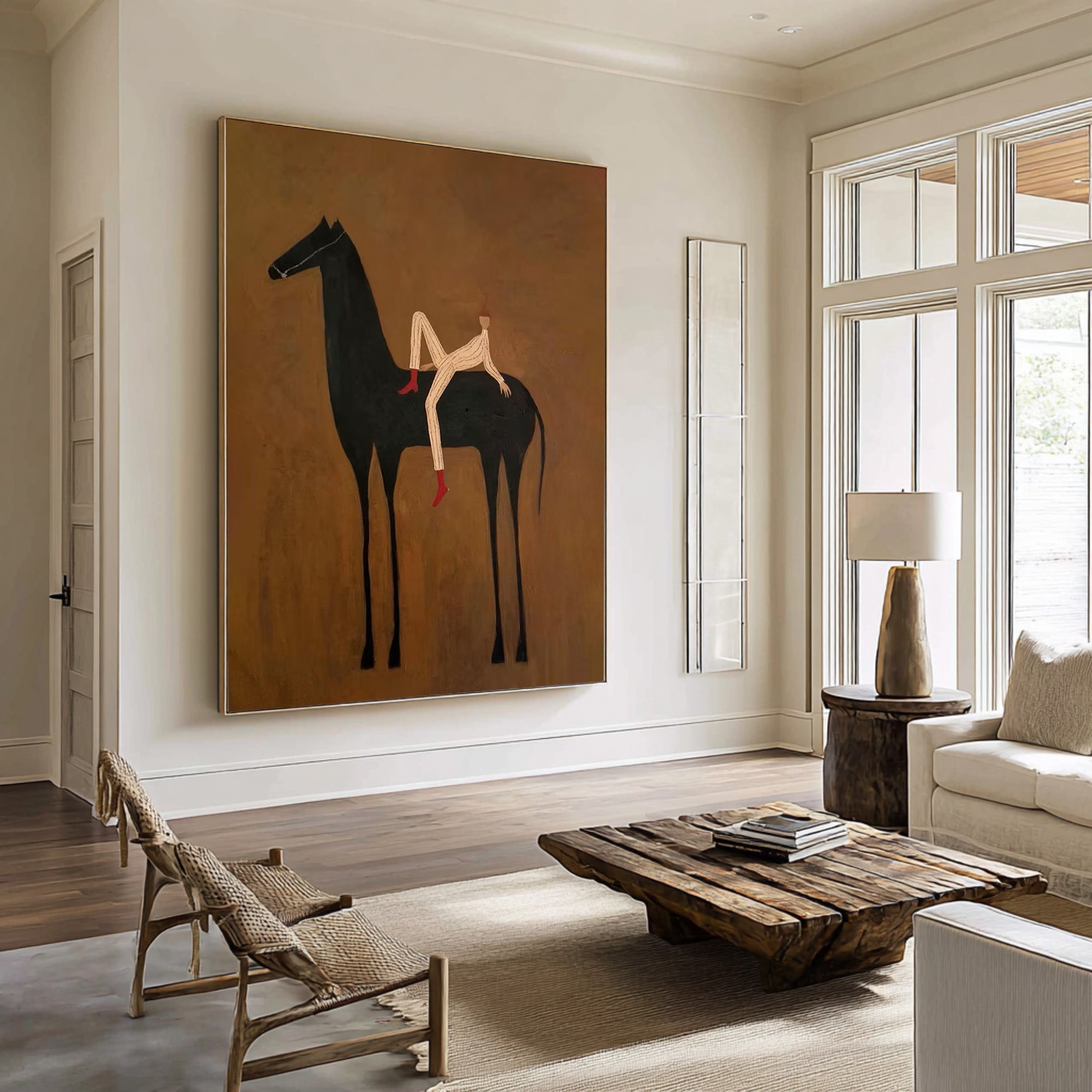 Large Modern Horse Wall Art for Contemporary Interiors