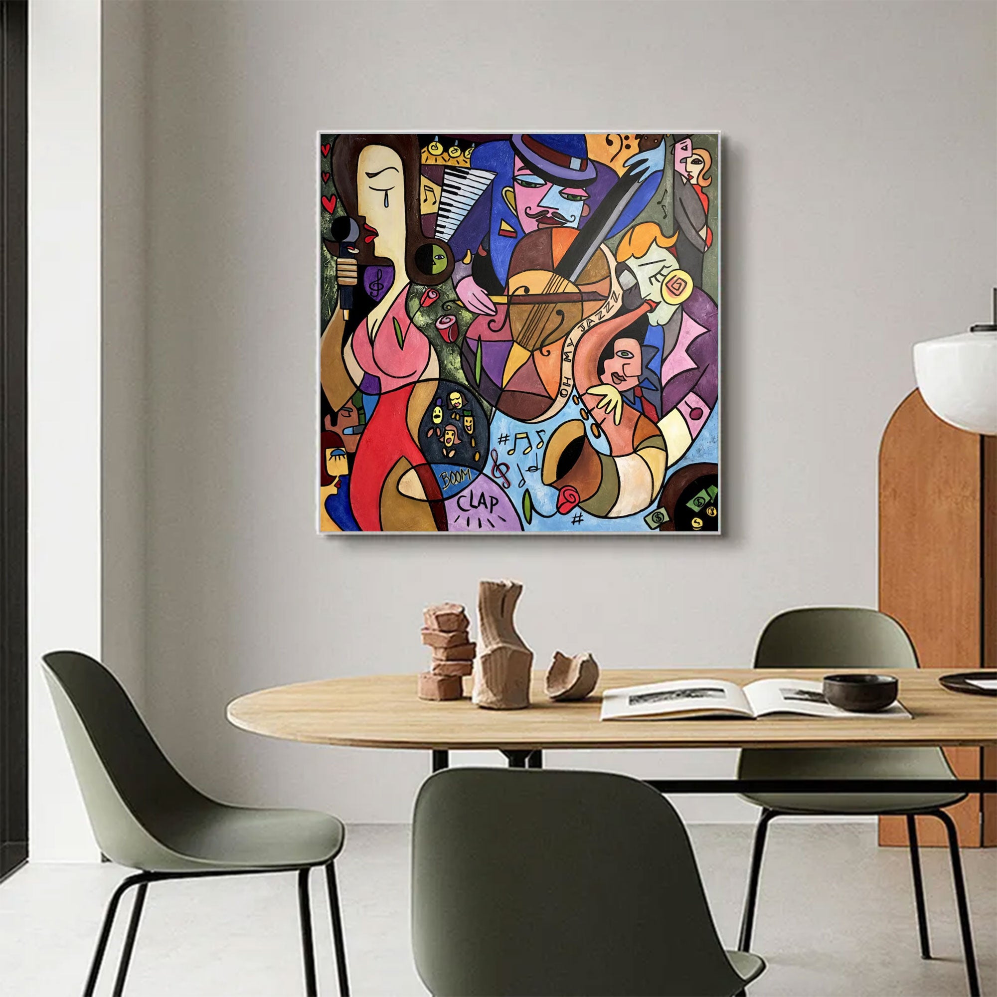 Large Contemporary Jazz Figurative Art | MuroArt #WGA 025