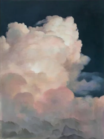 Ethereal Cloudscape Painting Elegant Wall Art for Living Spaces #SP 009