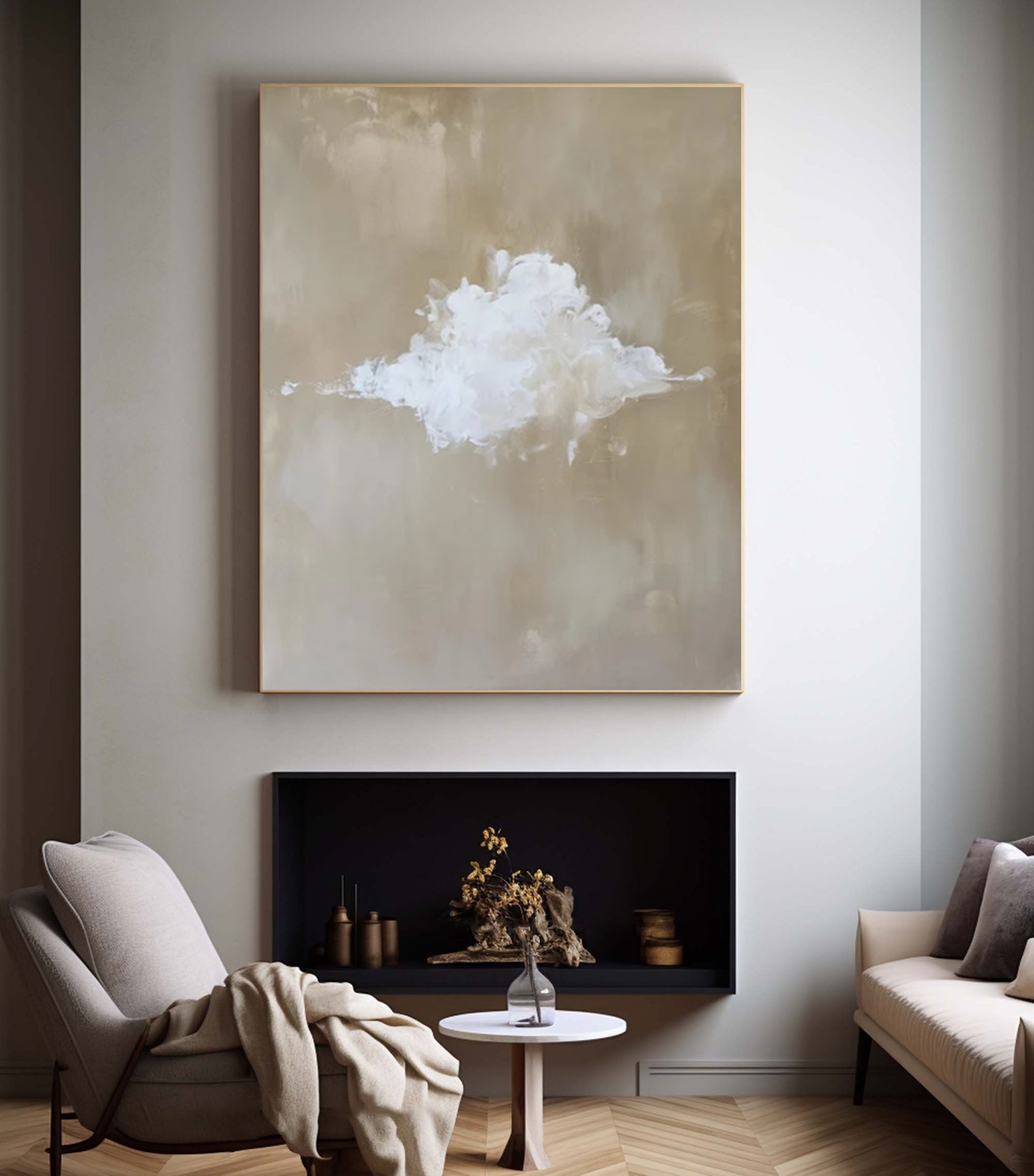 Minimalist Cloud Artwork Chic and Simple Home Decor #SP 008