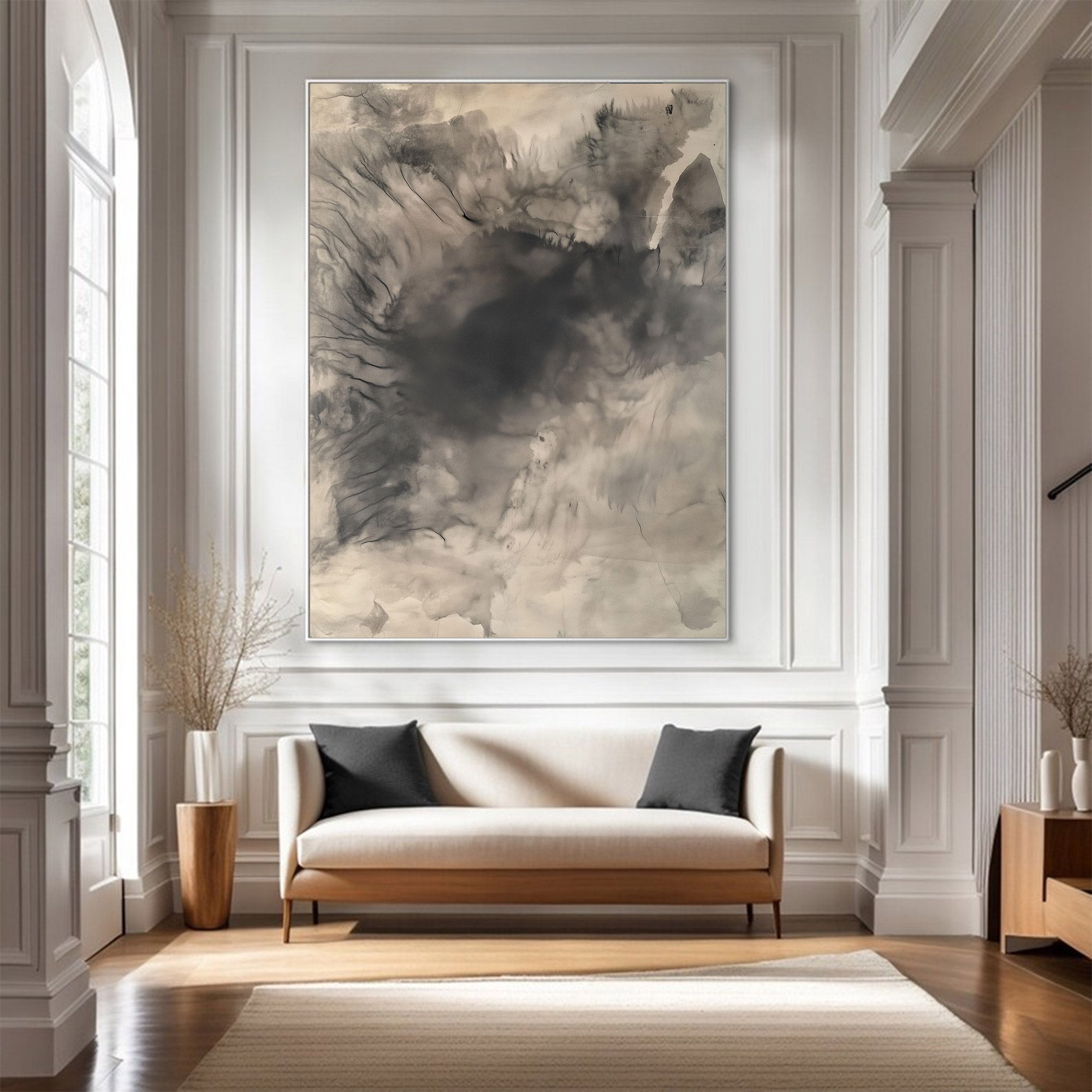 Abstract Large Textured Neutral Art | MuroArt #WG 115