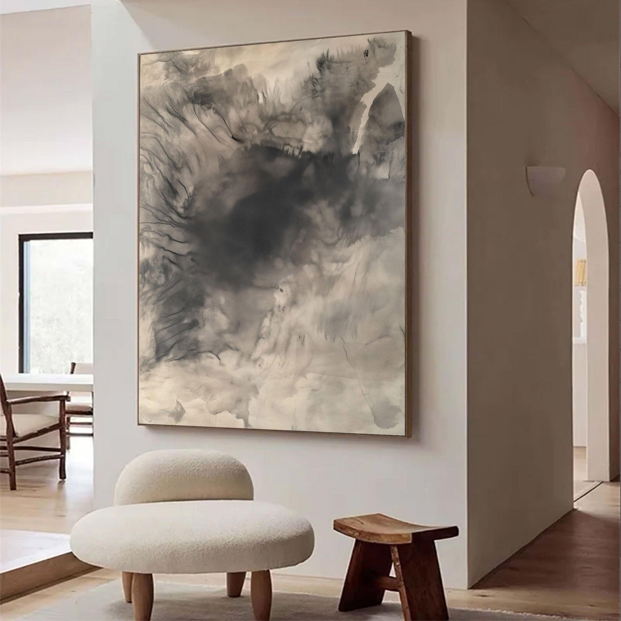 Abstract Large Textured Neutral Art | MuroArt #WG 115