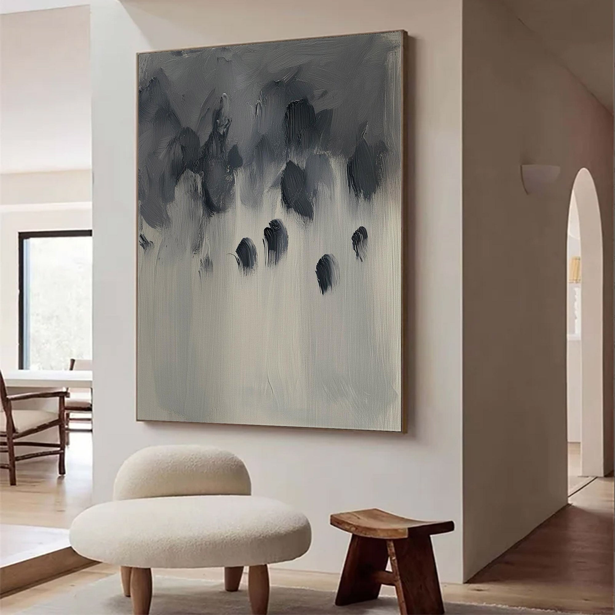 Contemporary Large Moody Abstract Ar | MuroArt #WG 116