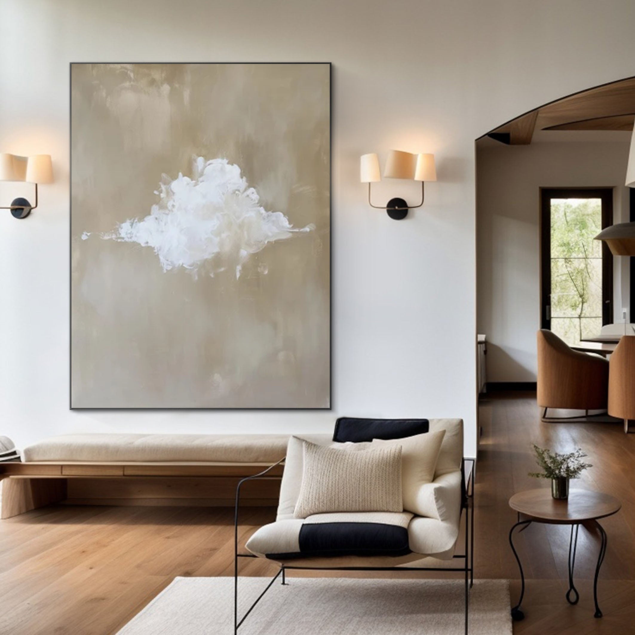 Minimalist Cloud Artwork Chic and Simple Home Decor #SP 008