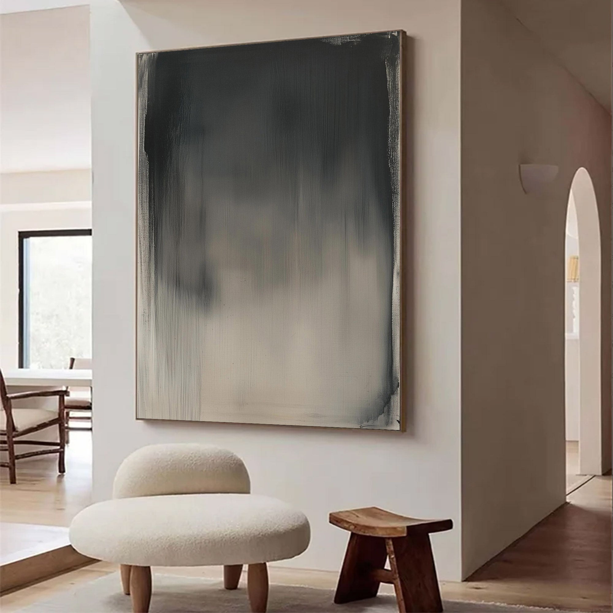 Large Abstract Vertical Gradient Painting | MuroArt #WG 117