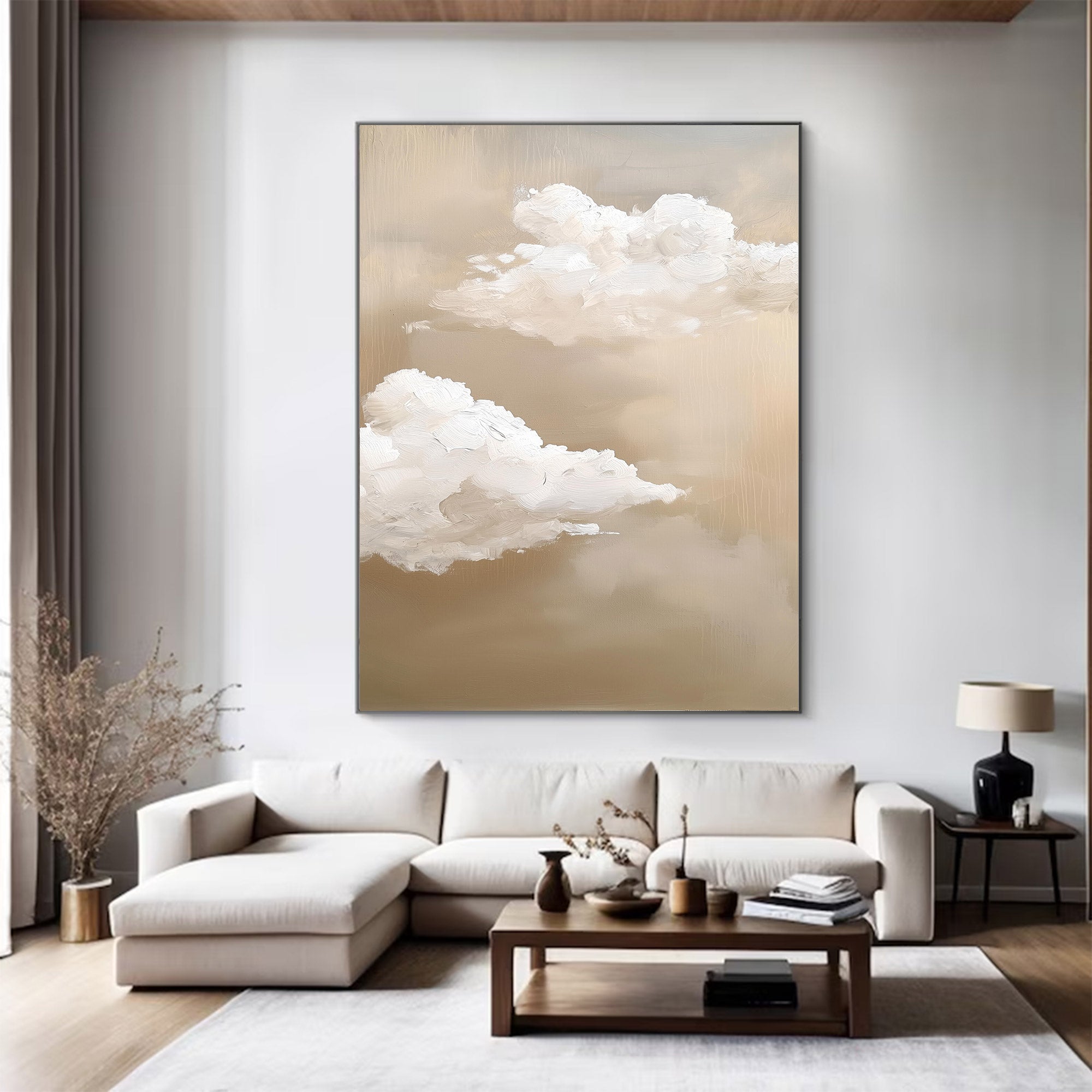 Large Abstract Textured Sky Art | MuroArt #WG 118