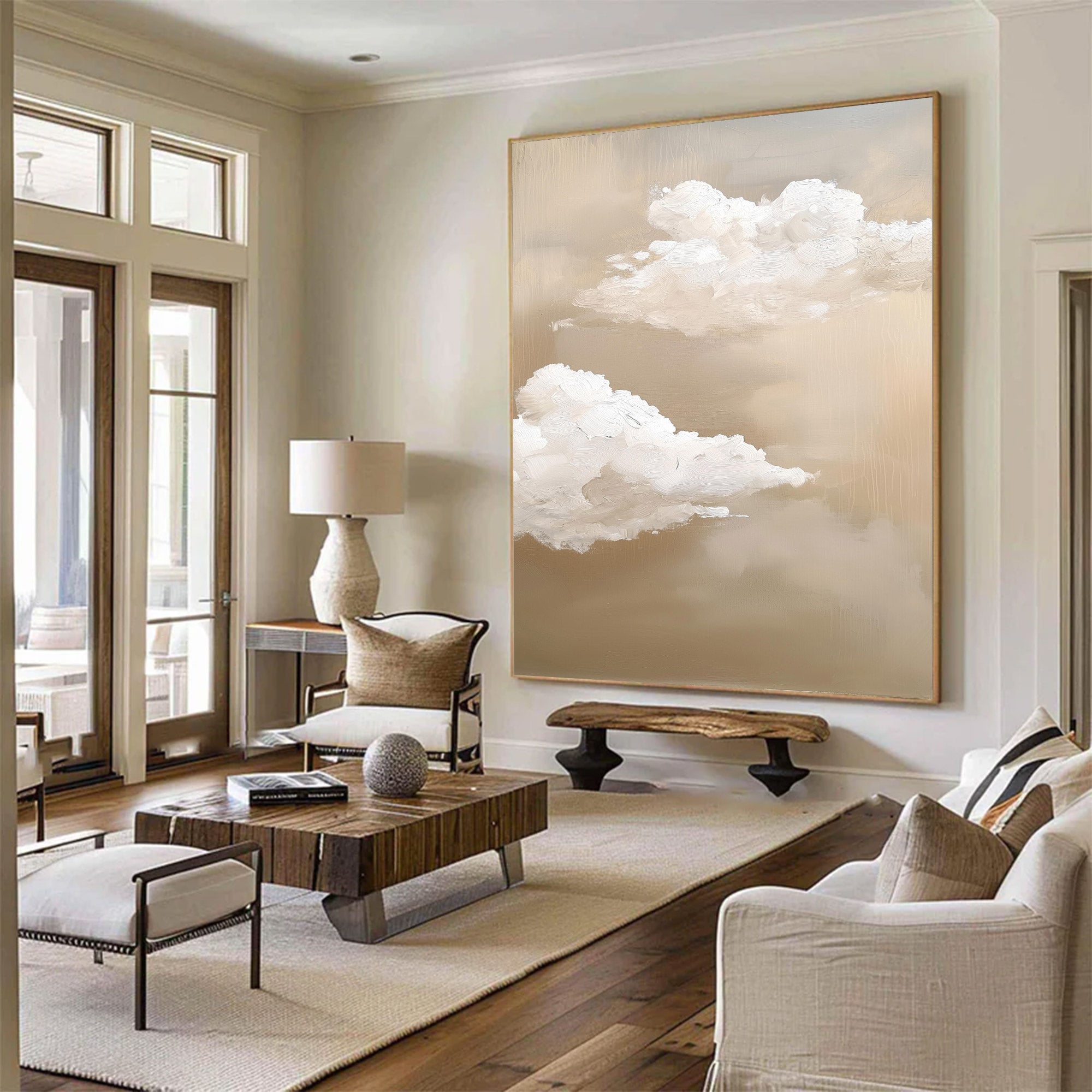 Large Abstract Textured Sky Art | MuroArt #WG 118