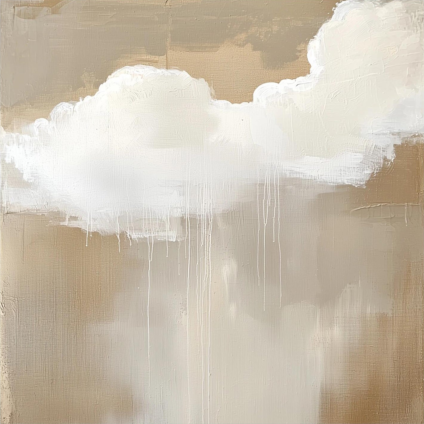 Large Abstract Cloud Minimalist Art | MuroArt #WG 119