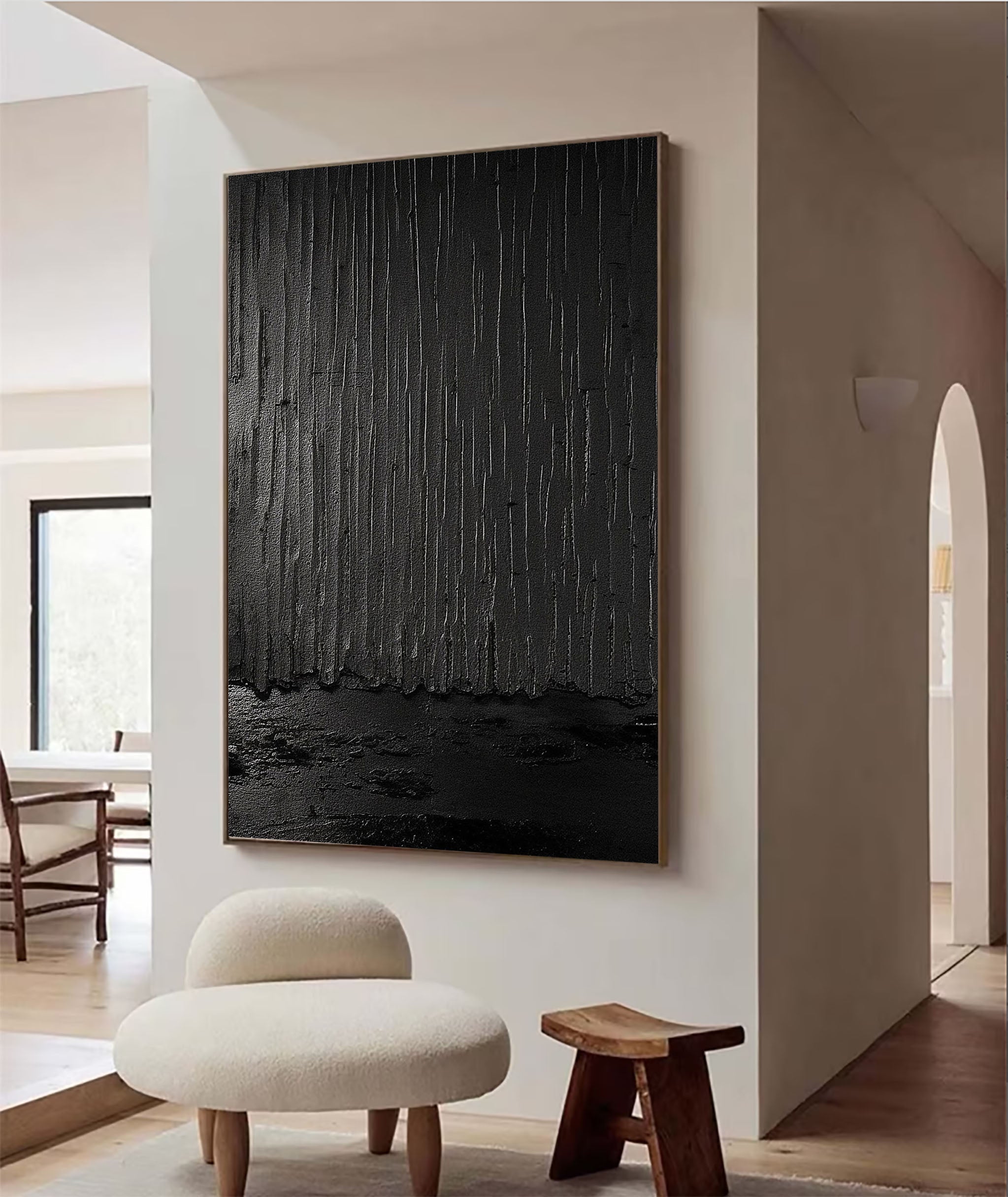 Black Minimalist Painting #BM 016