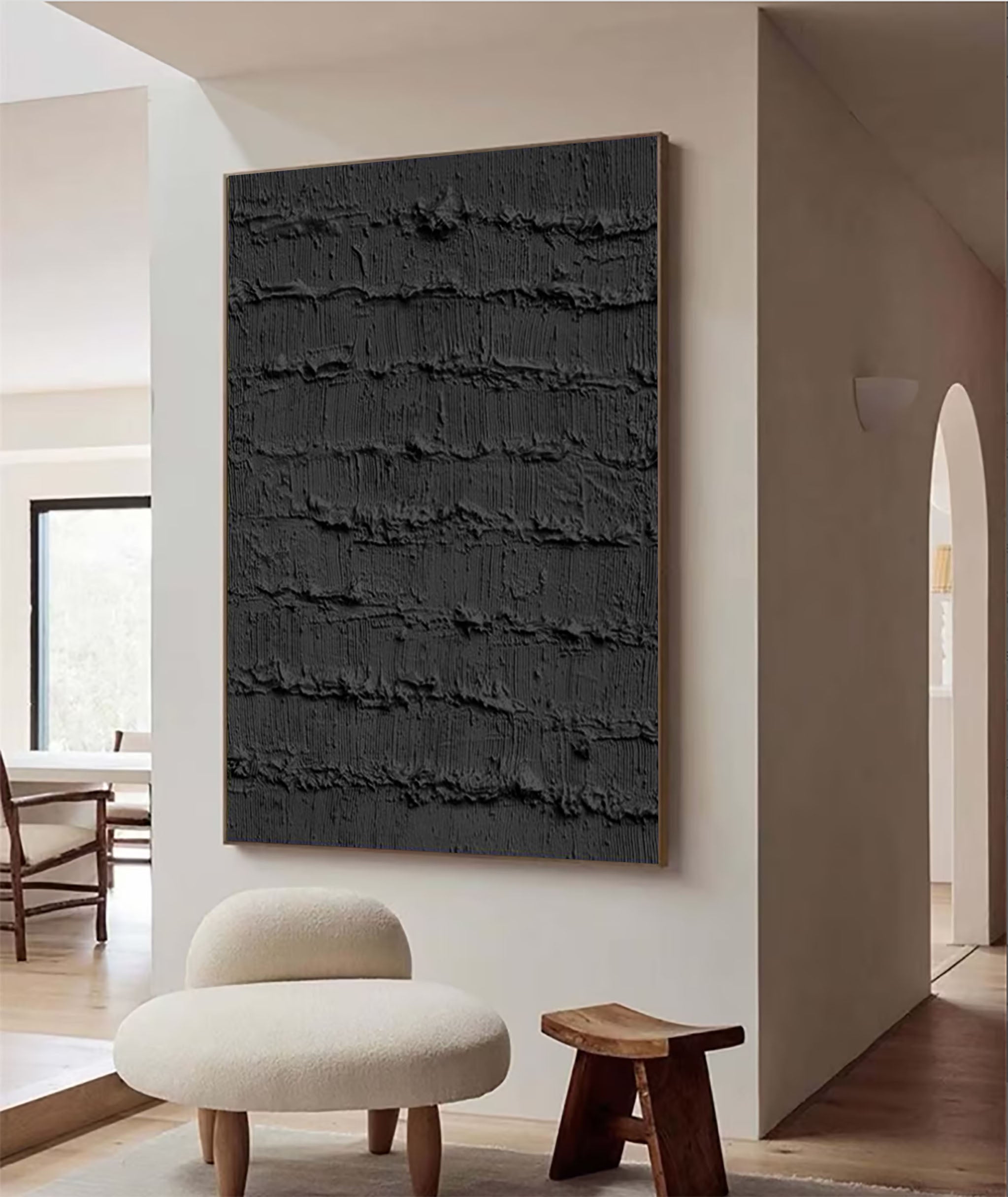 Black Minimalist Painting #BM 056