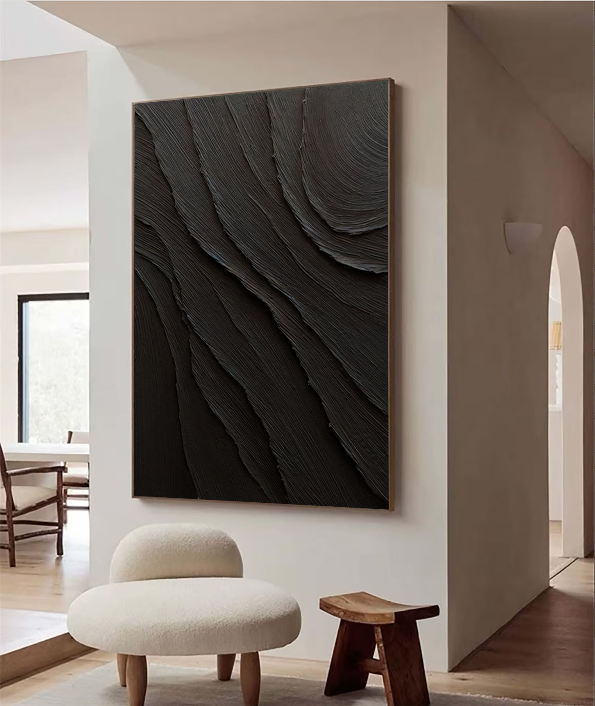 Black Minimalist Painting #BM 017