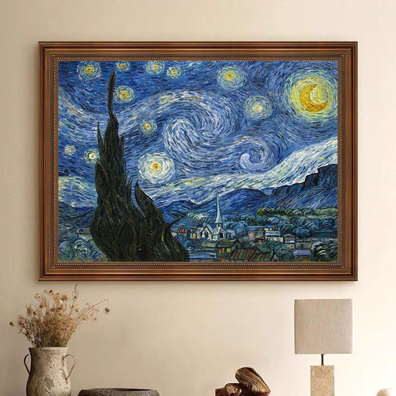 The Starry Night, After Van Gogh, Contemporary Wall Art #BGA 079