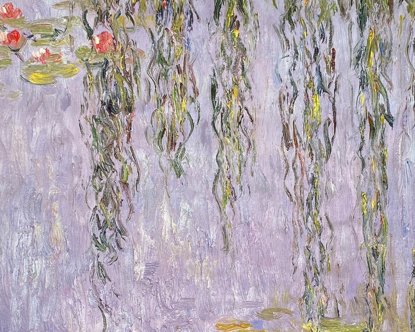 Water Lilies and Weeping Willow, Inspired by Monet #BGA 068