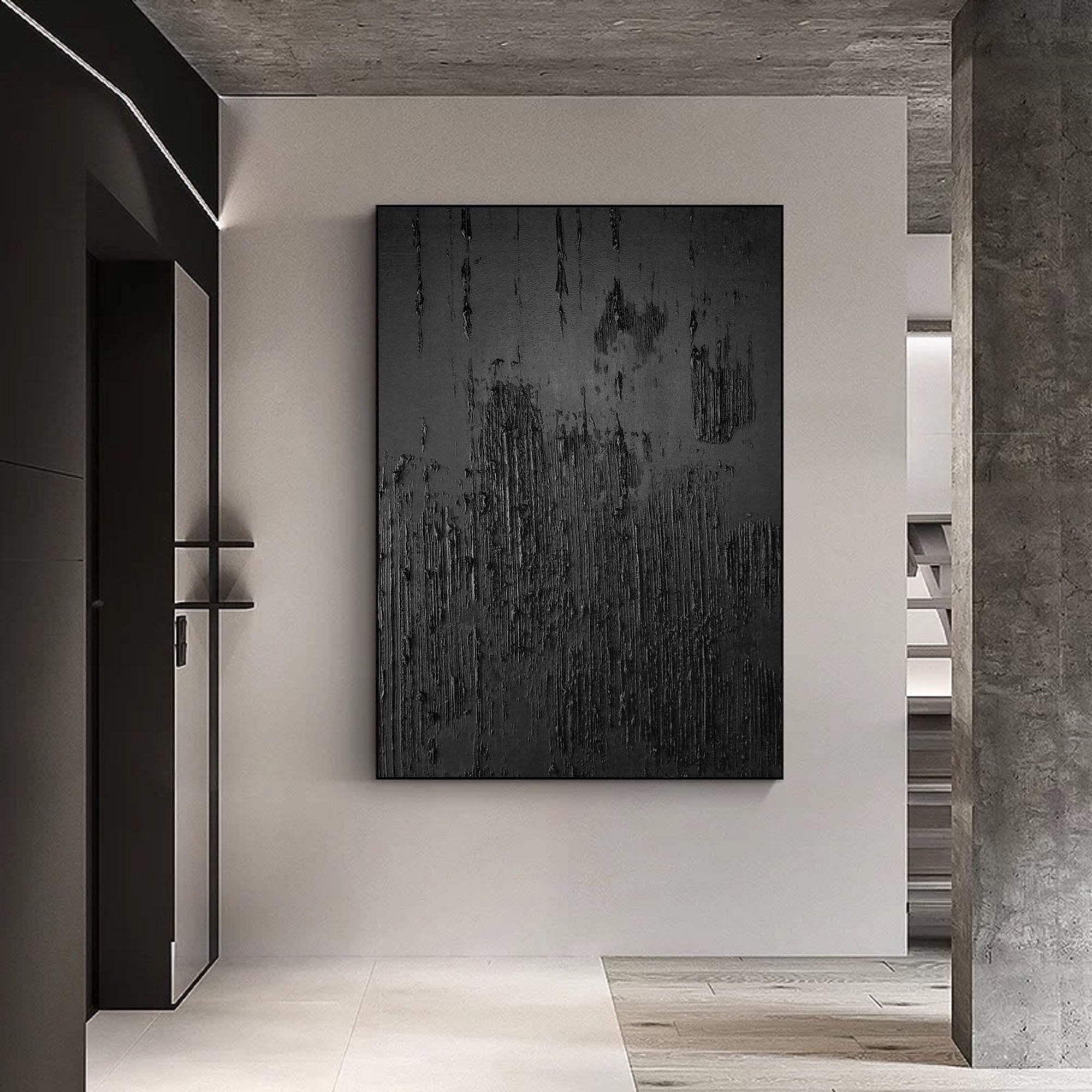 Black Minimalist Painting #BM 032