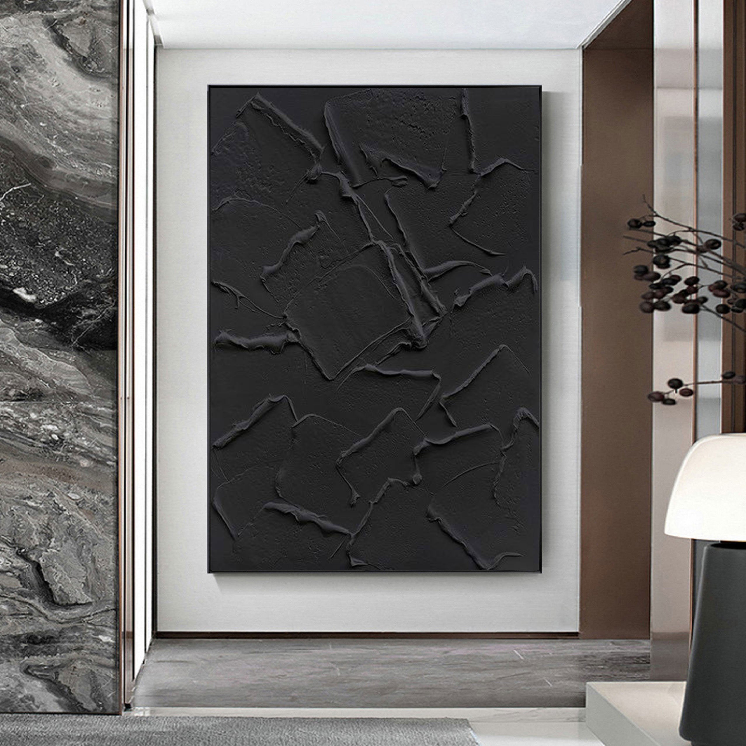 Black Minimalist Painting #BM 029