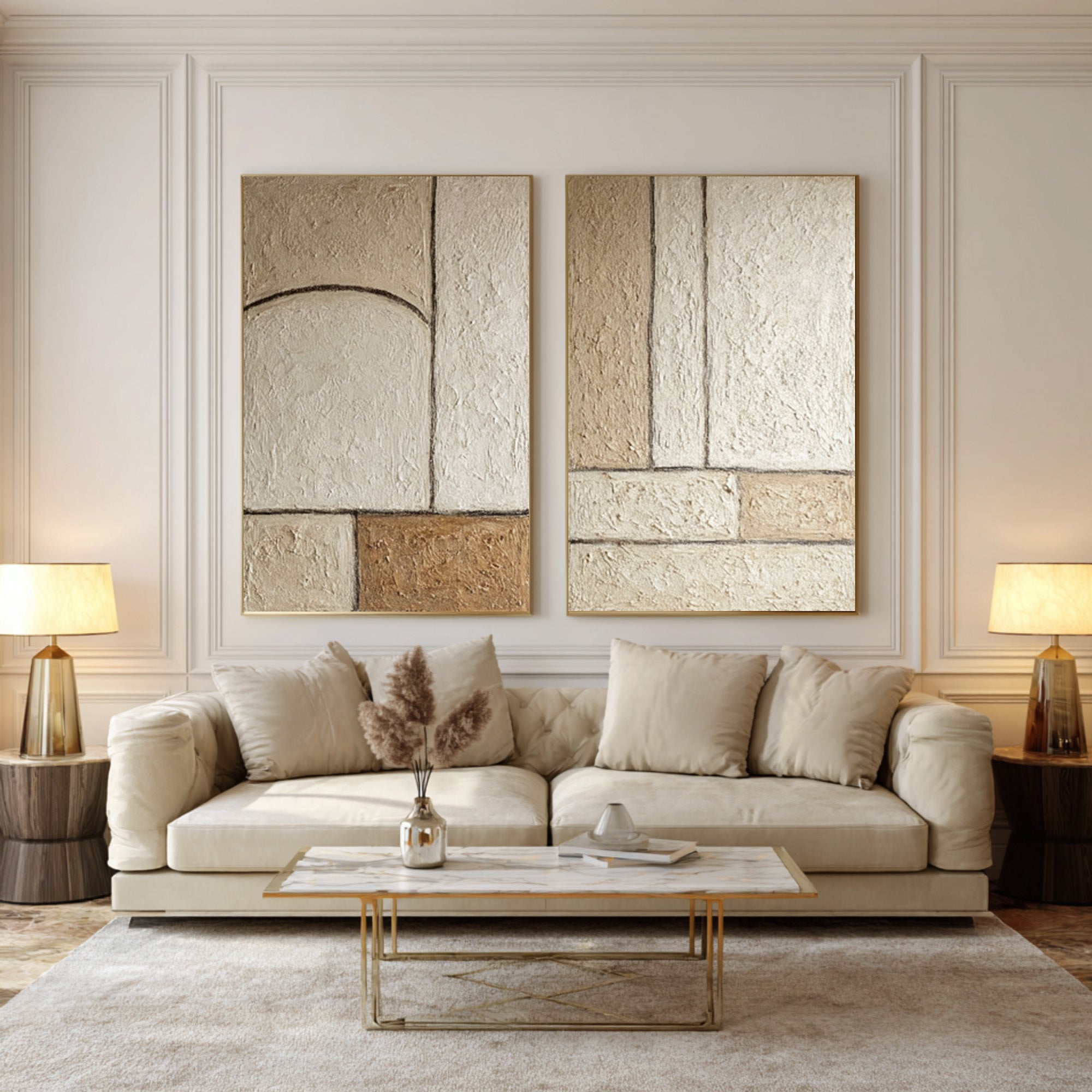 Large Modern Abstract Wall Art #WAB 002