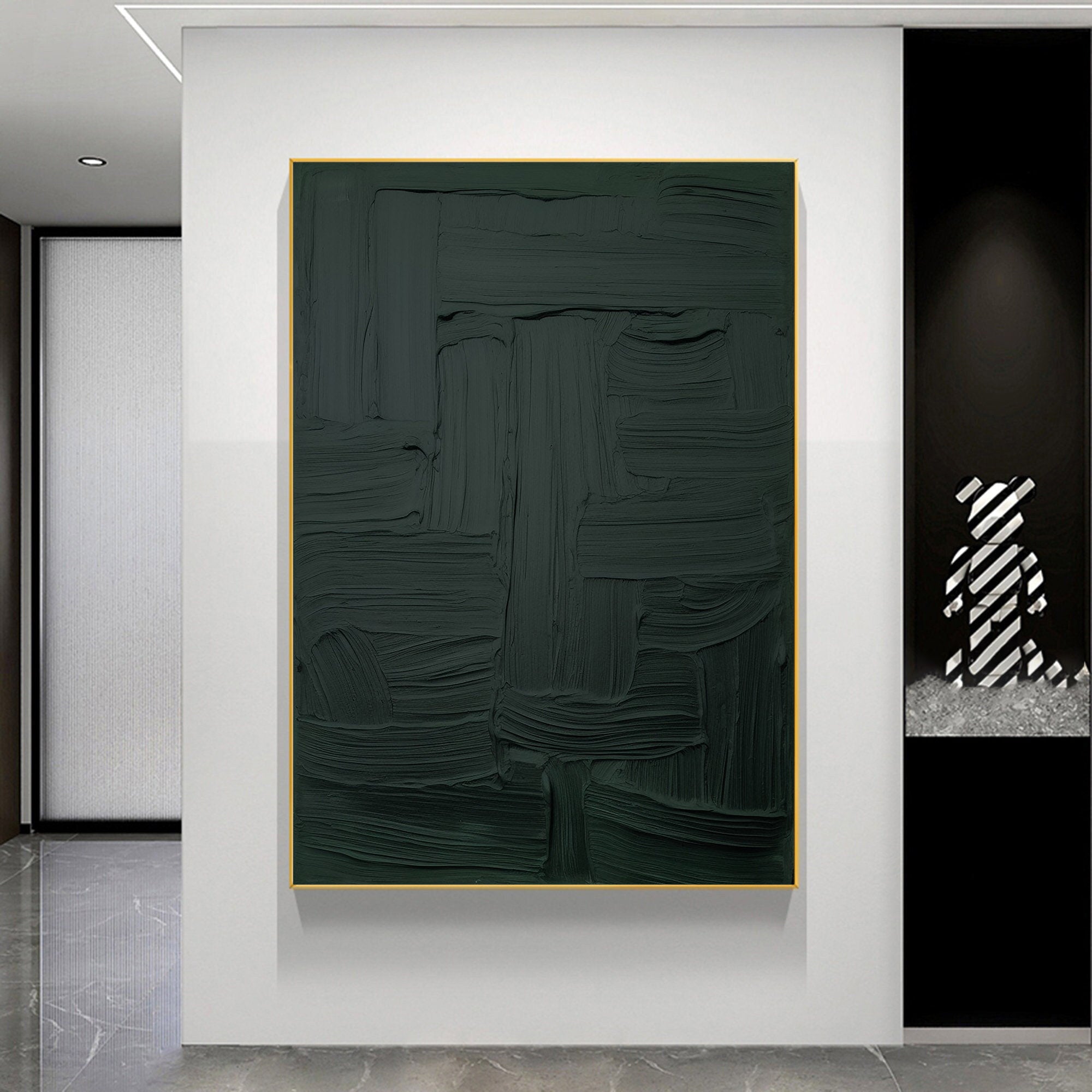 Green Minimalist Painting #GM 002