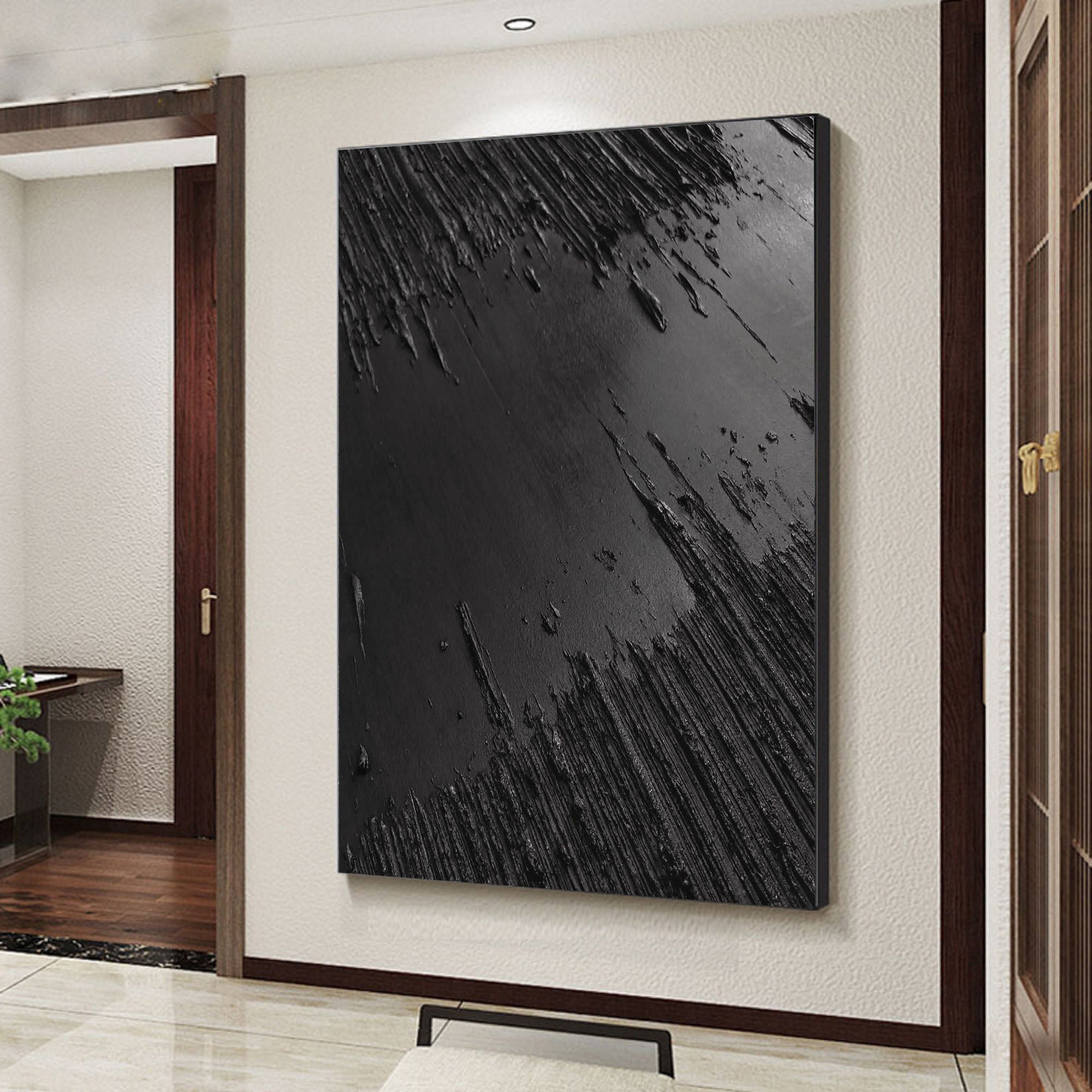 Black Minimalist Painting #BM 035