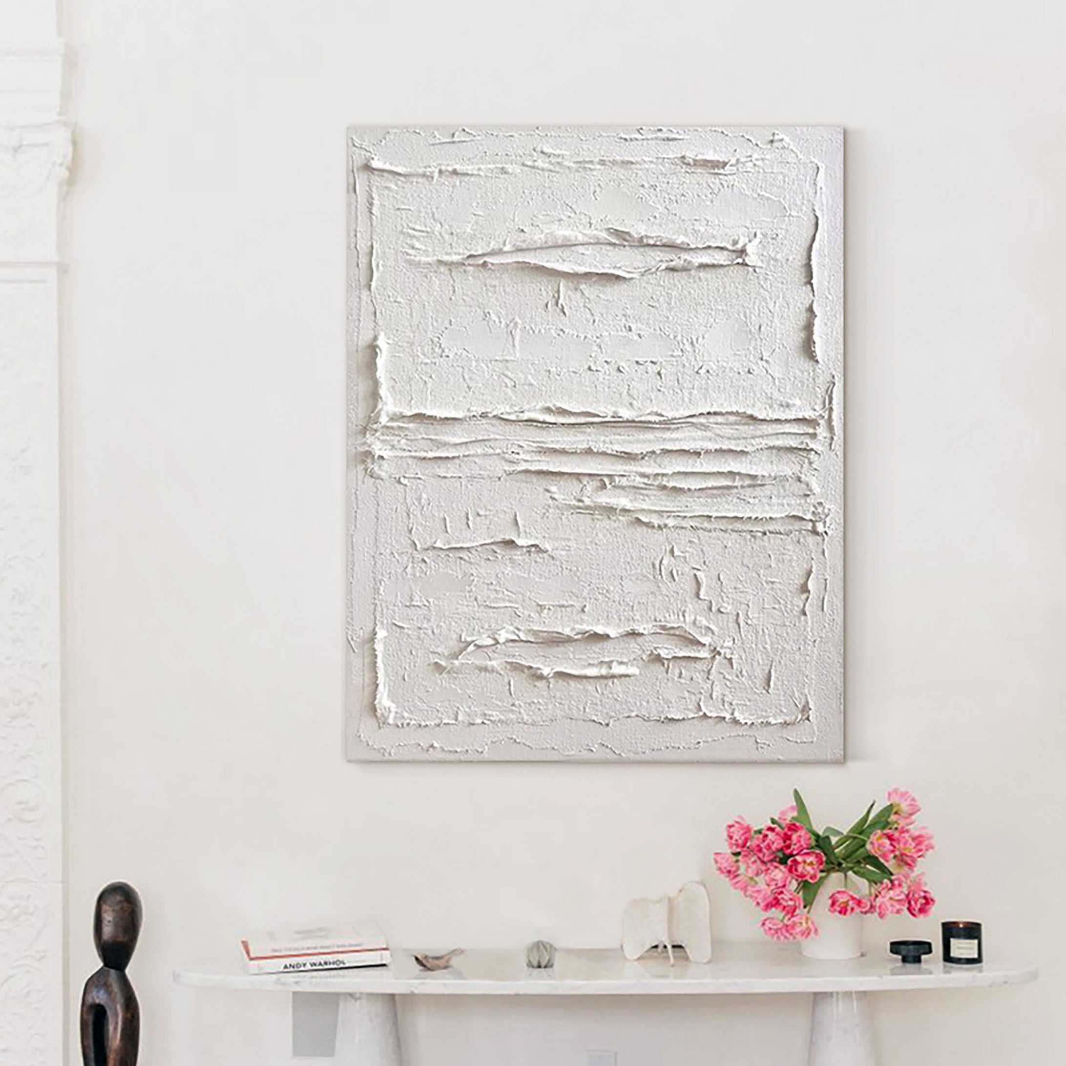 White Minimalist Painting #WM 015