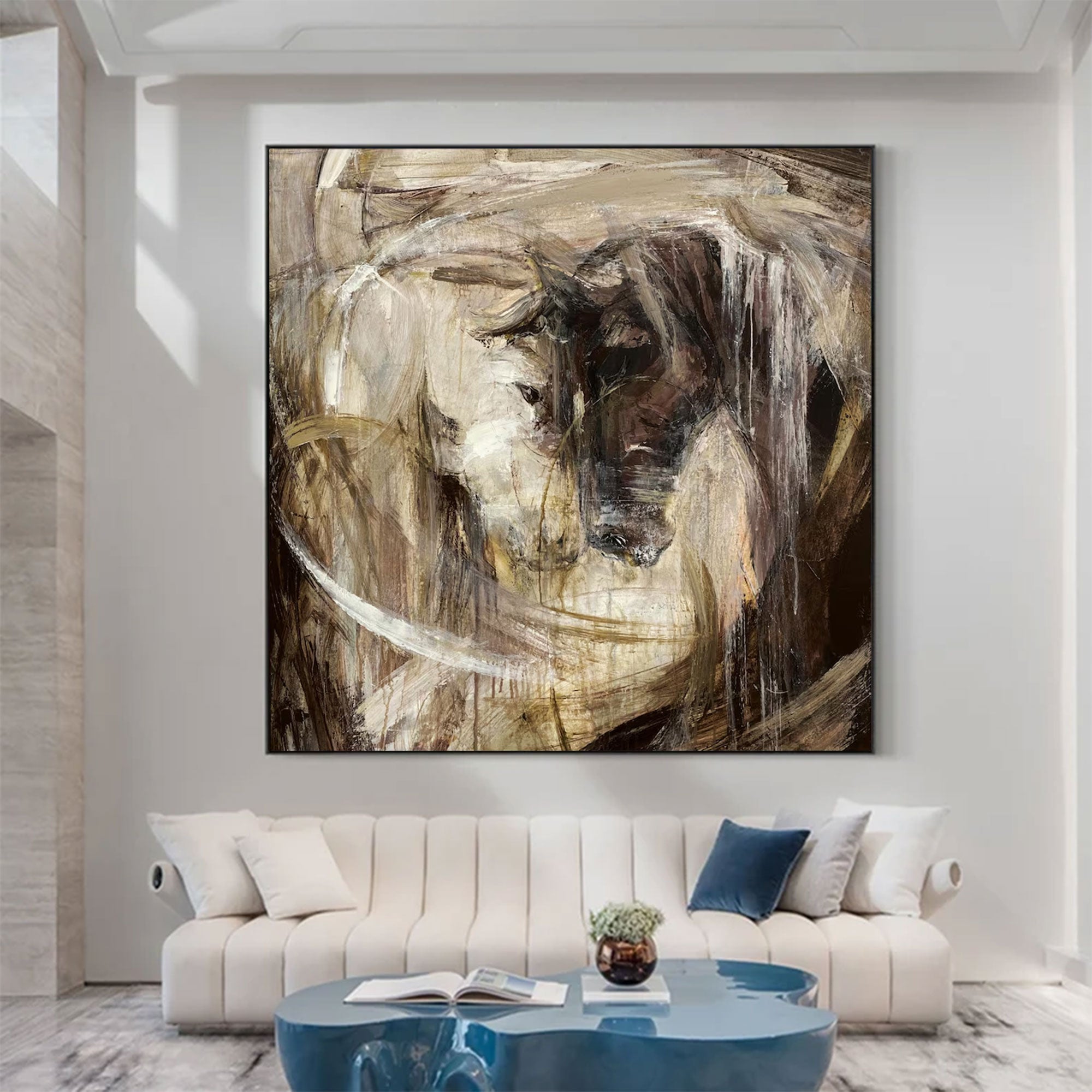 Large Contemporary Abstract Gestural Art | MuroArt #WGA 026