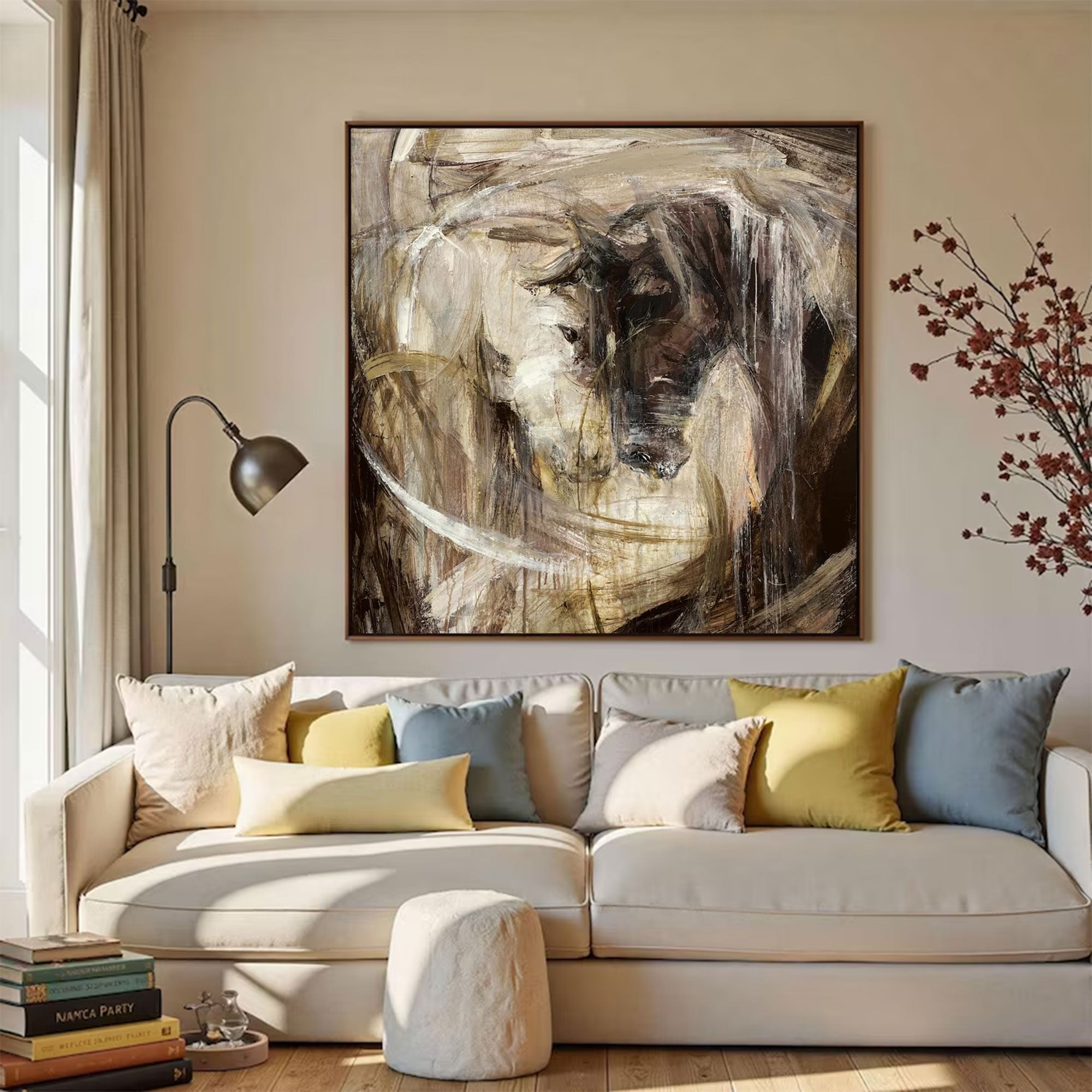 Large Contemporary Abstract Gestural Art | MuroArt #WGA 026
