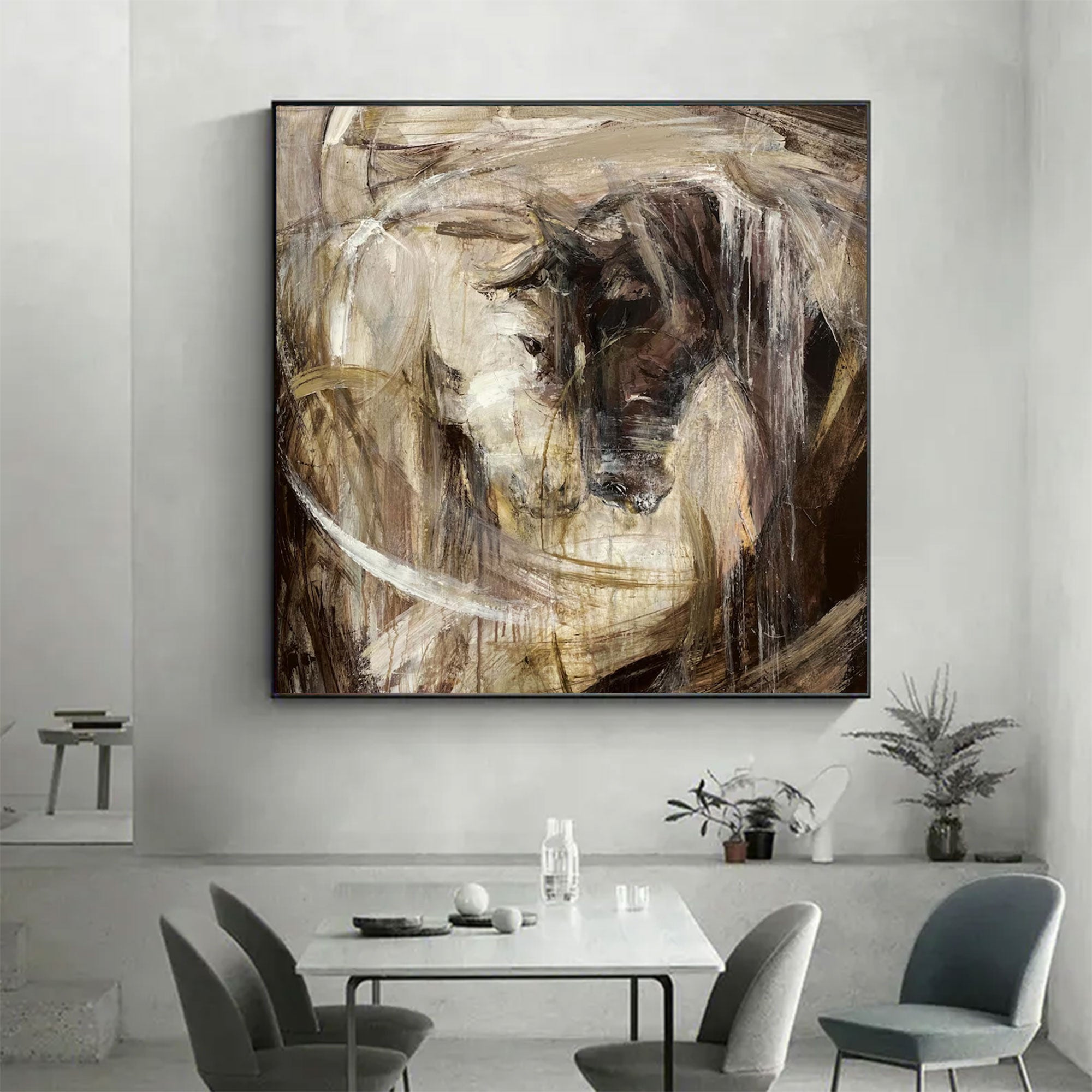 Large Contemporary Abstract Gestural Art | MuroArt #WGA 026
