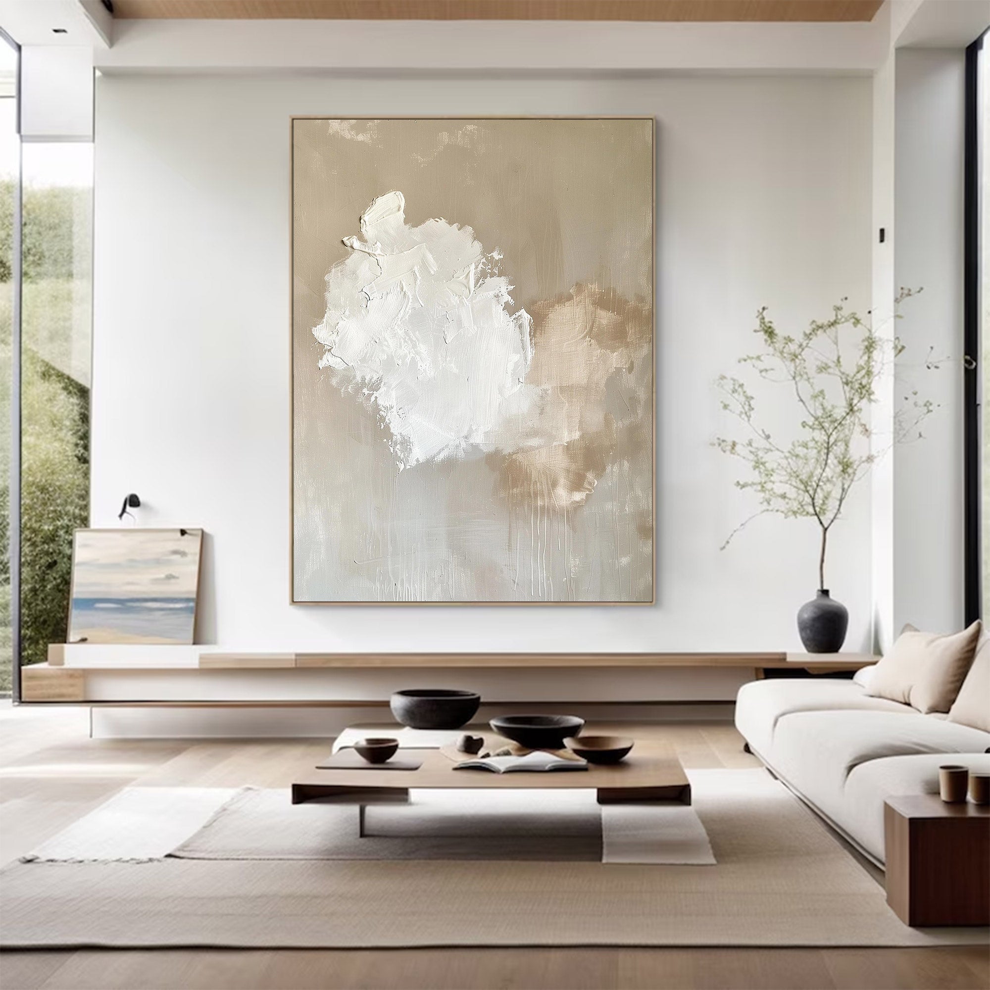 Large Abstract Textured Cloud Art | MuroArt #WG 121