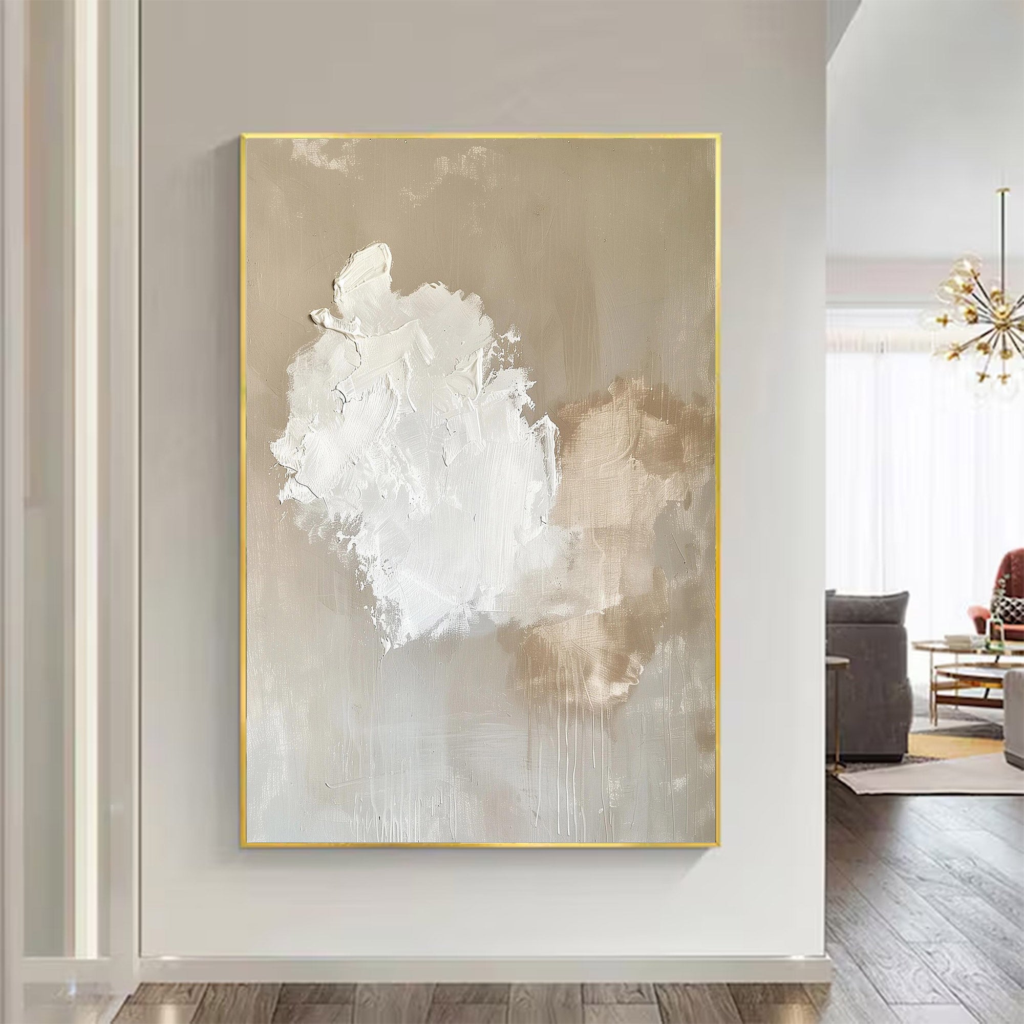 Large Abstract Textured Cloud Art | MuroArt #WG 121