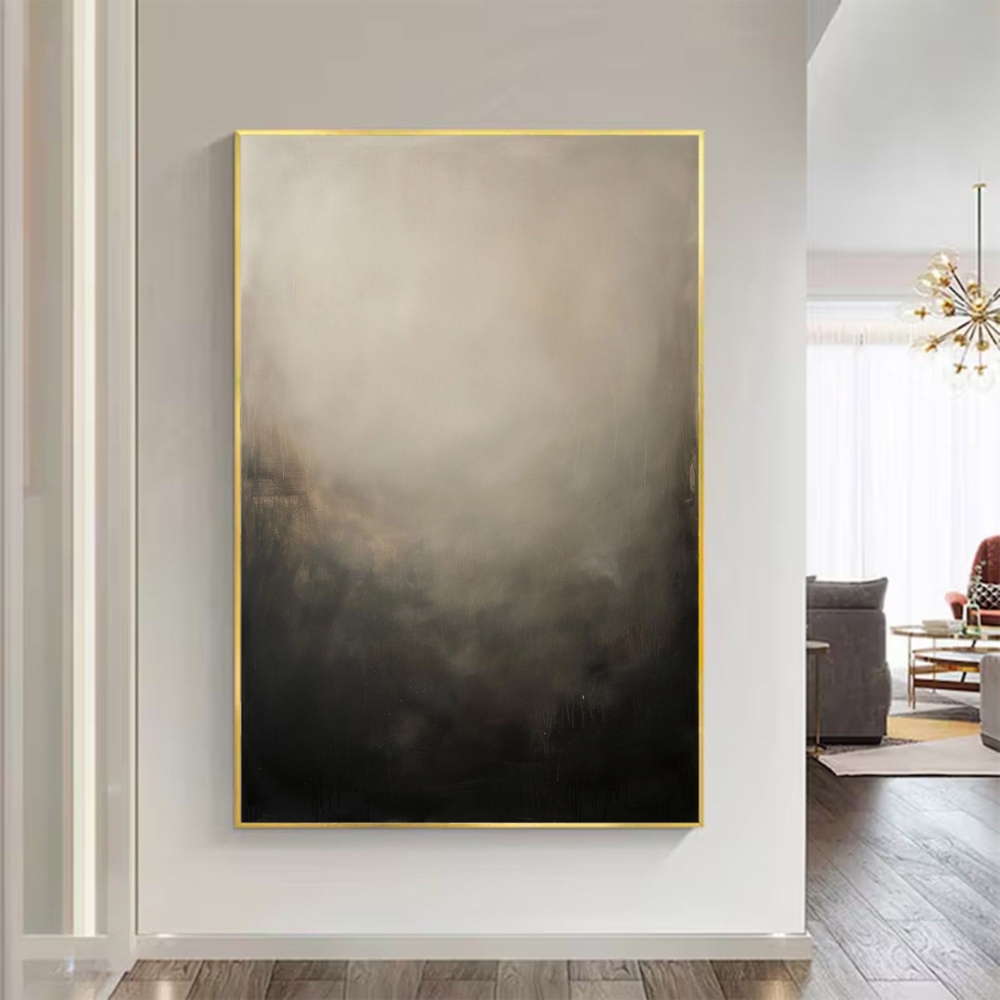 Modern Large Abstract Monochrome Art | MuroArt #WG 123