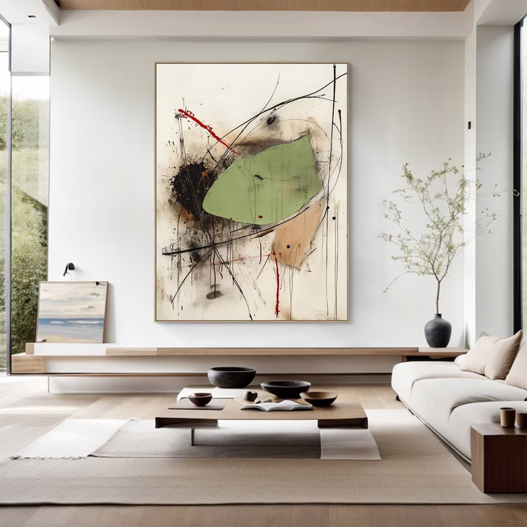 Abstract Large Modern Vibrant Art | MuroArt #WG 125