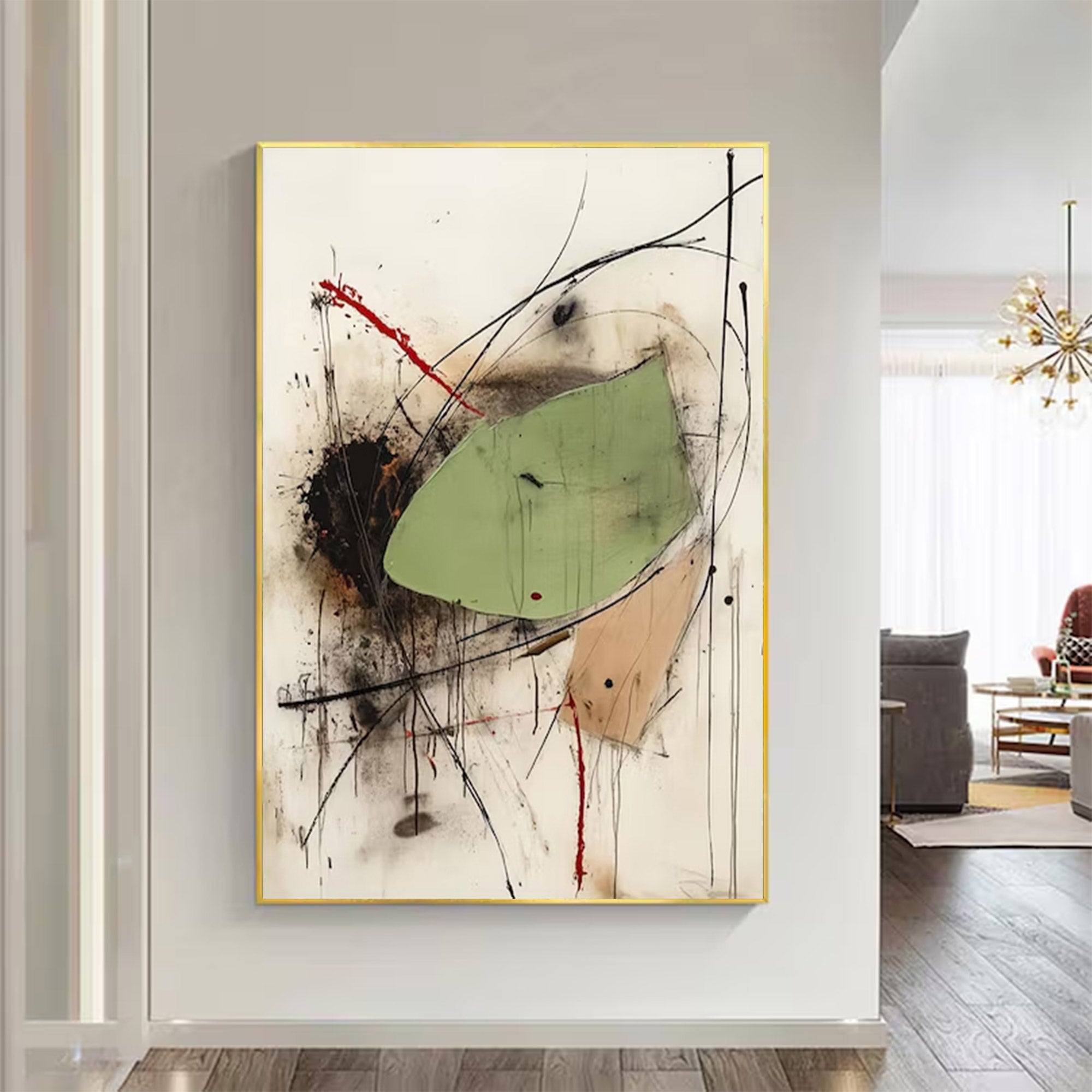 Abstract Large Modern Vibrant Art | MuroArt #WG 125