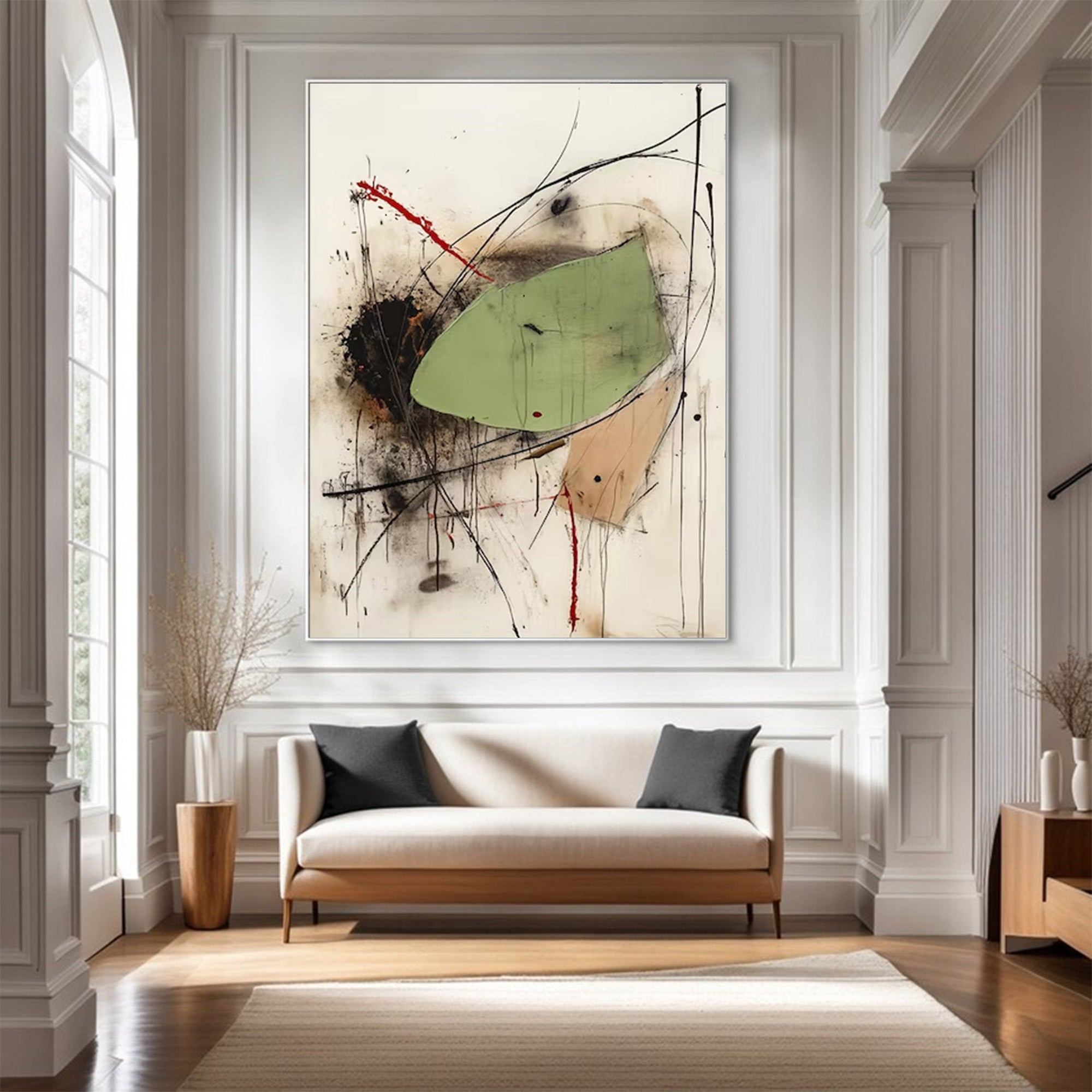 Abstract Large Modern Vibrant Art | MuroArt #WG 125