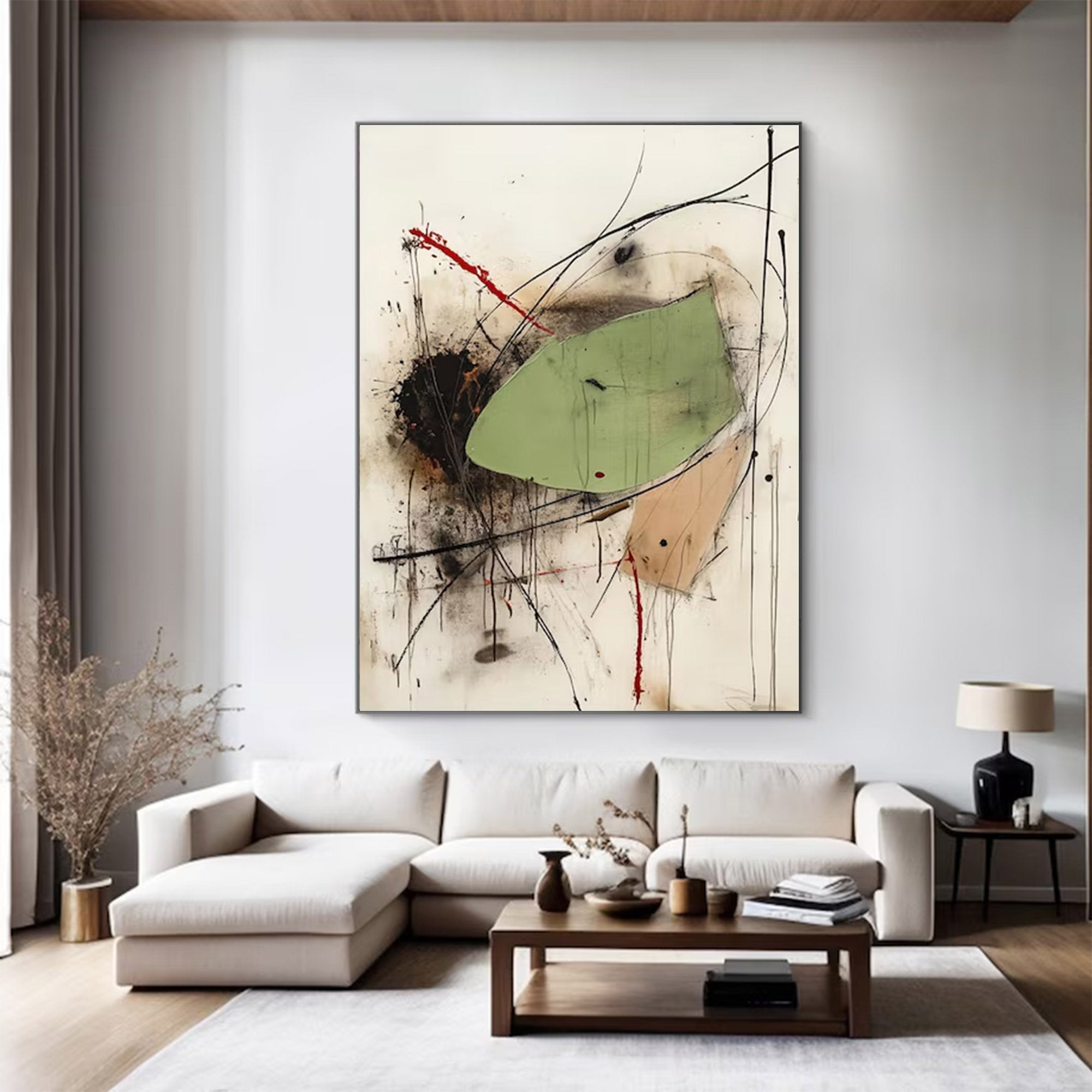 Abstract Large Modern Vibrant Art | MuroArt #WG 125