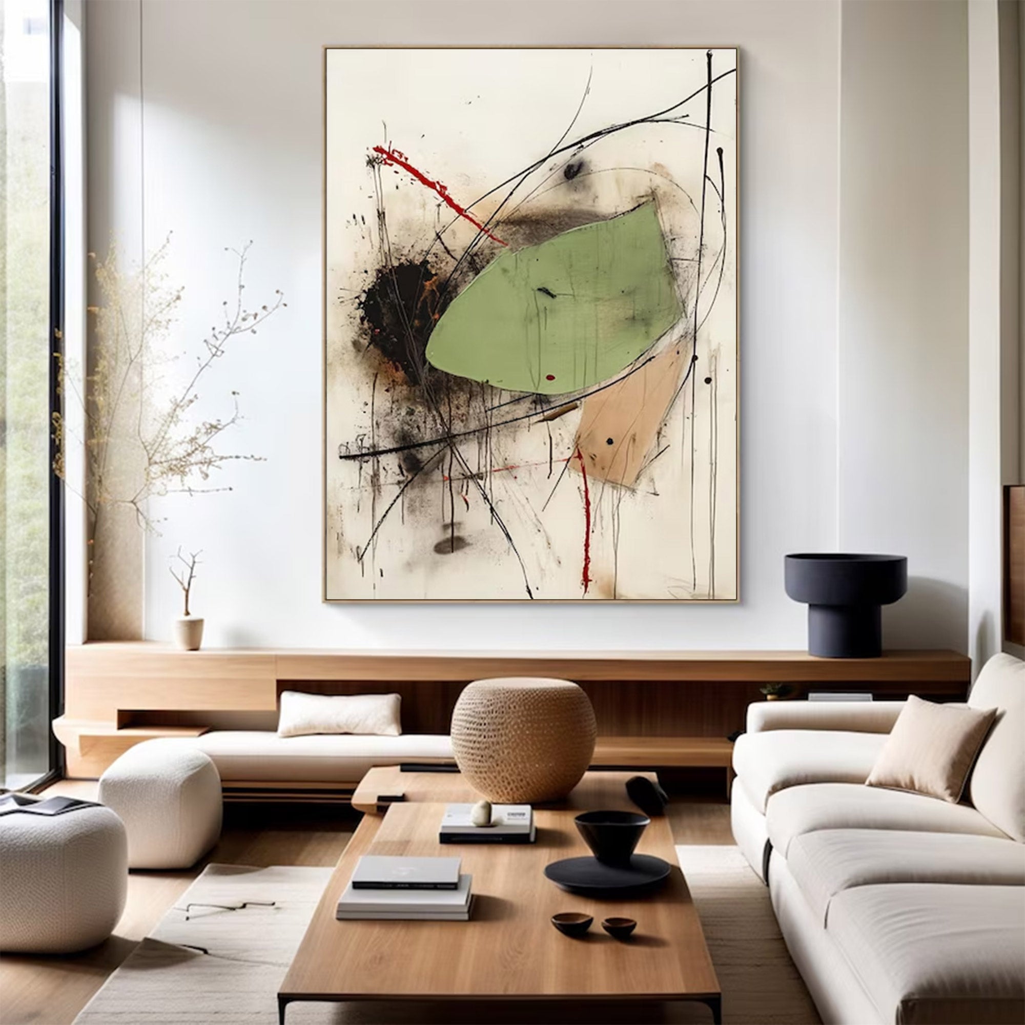Abstract Large Modern Vibrant Art | MuroArt #WG 125