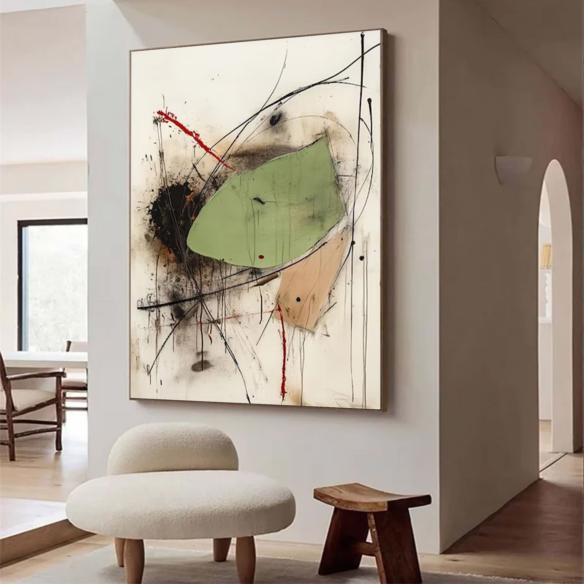 Abstract Large Modern Vibrant Art | MuroArt #WG 125