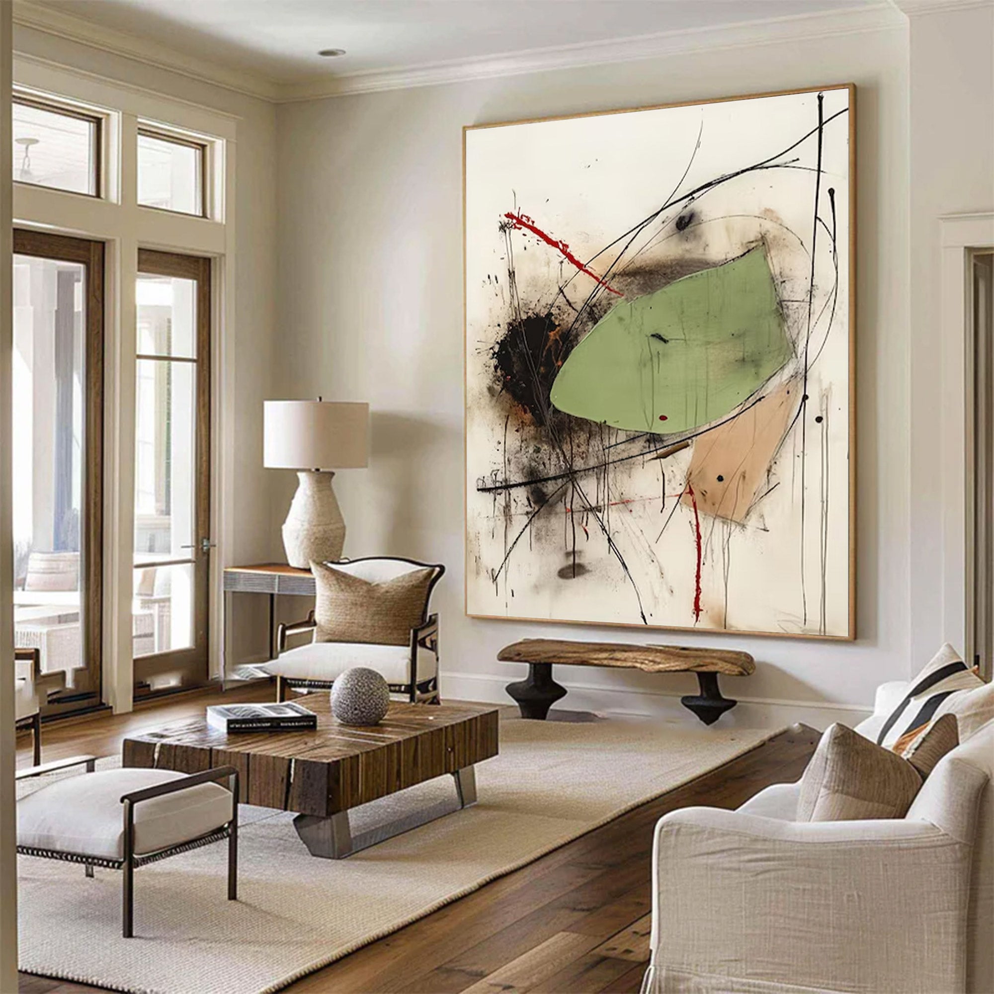Abstract Large Modern Vibrant Art | MuroArt #WG 125