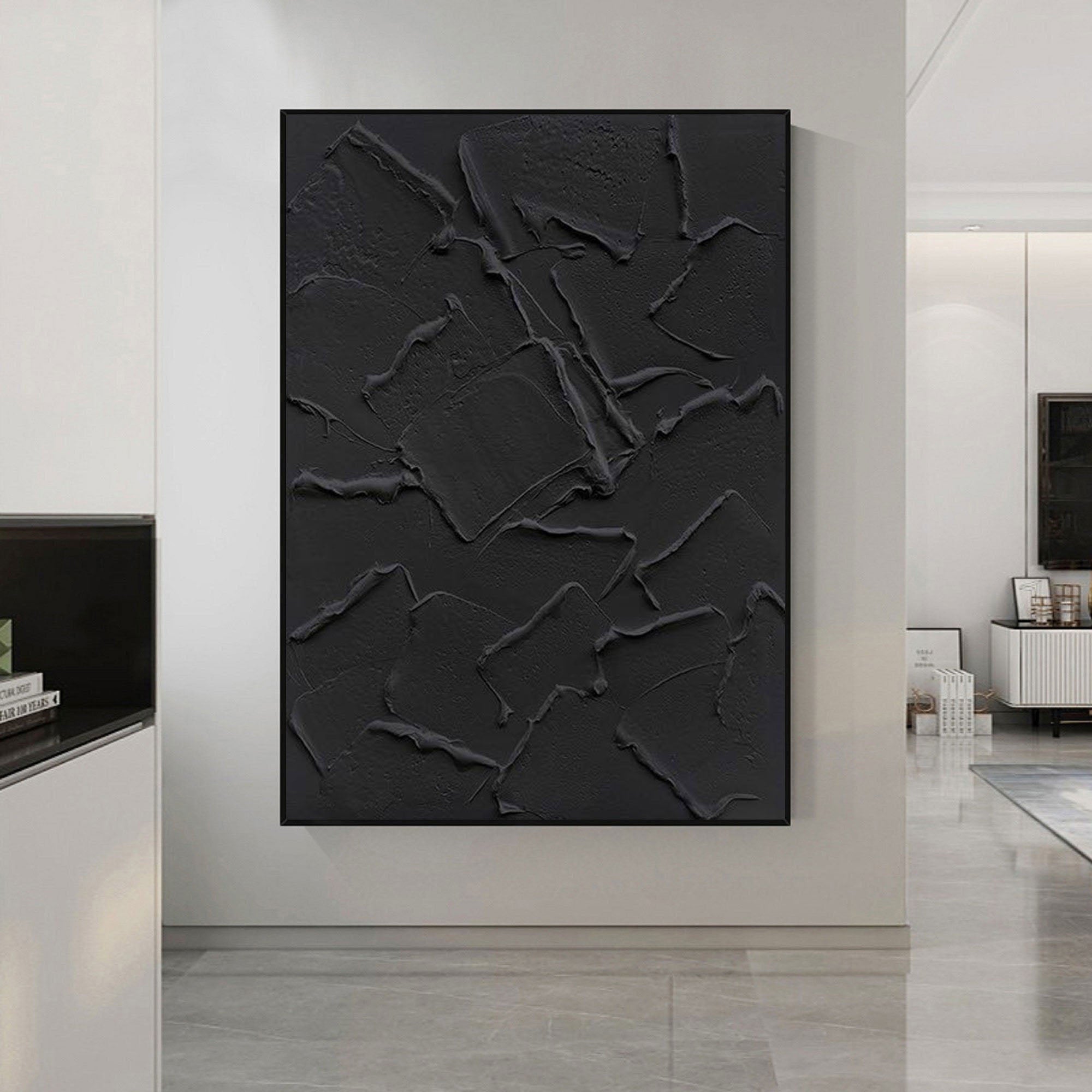 Black Minimalist Painting #BM 029