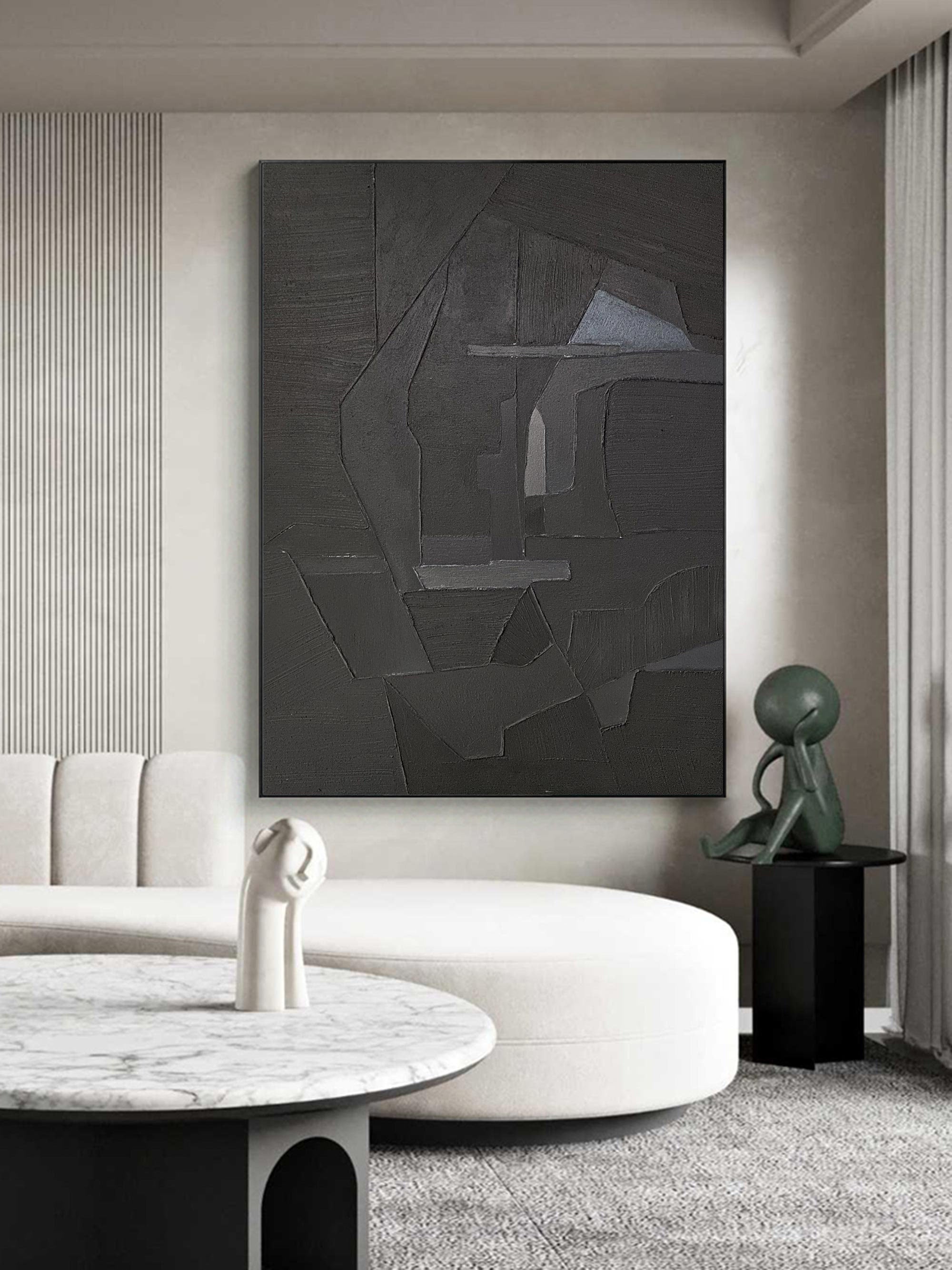 Black Minimalist Painting #BM 031