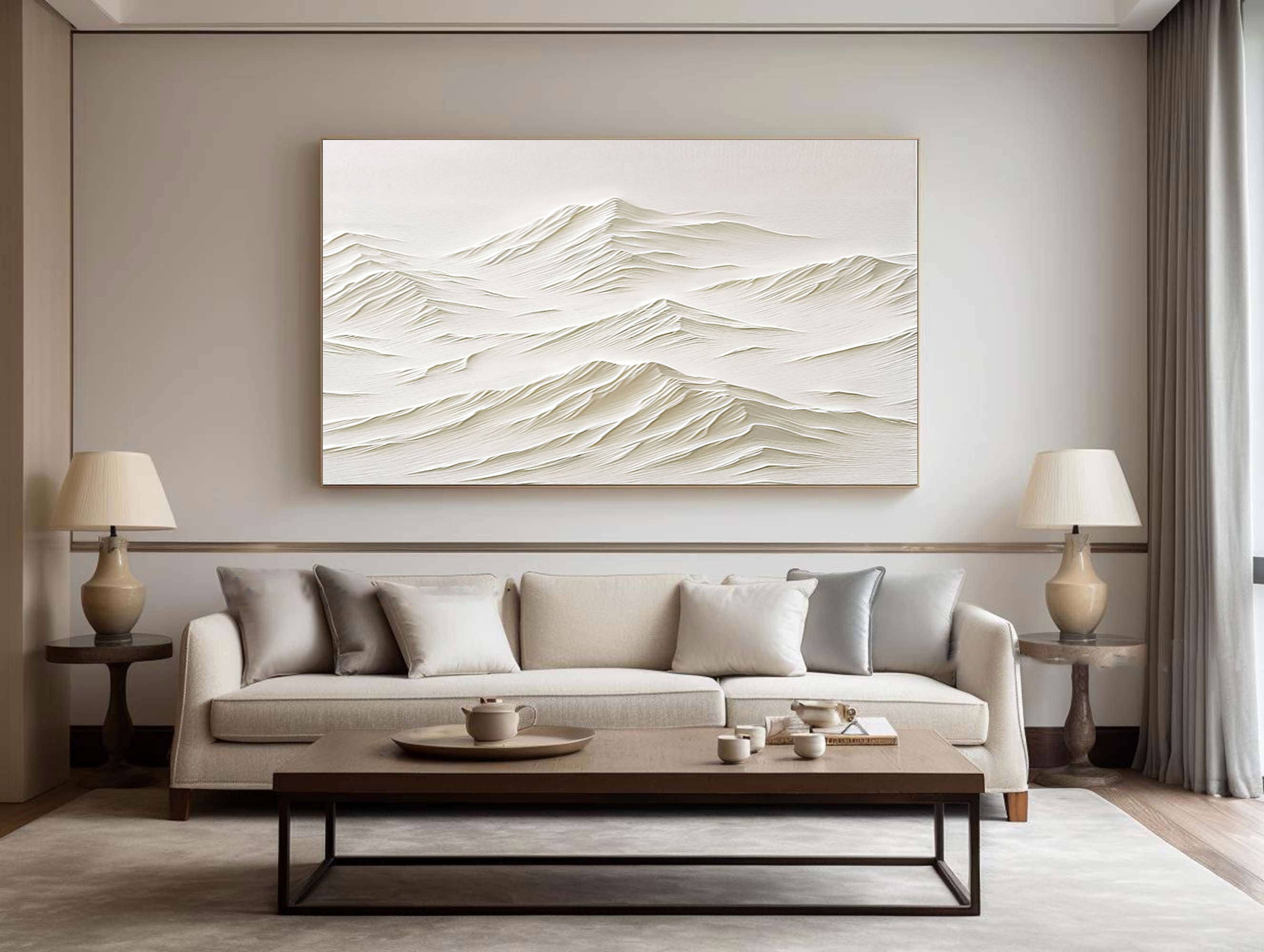 White Minimalist Painting #WM 036