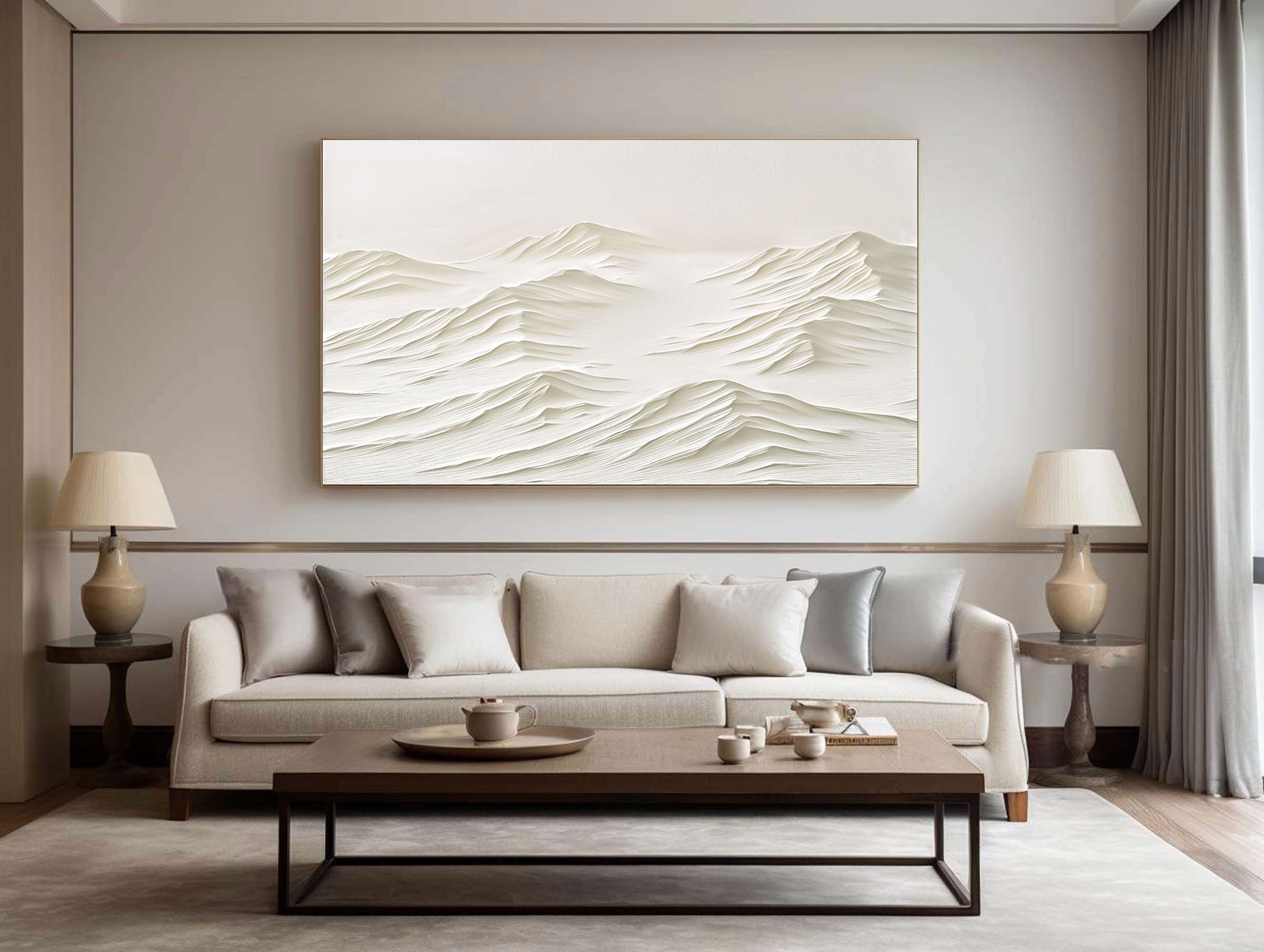 White Minimalist Painting #WM 035